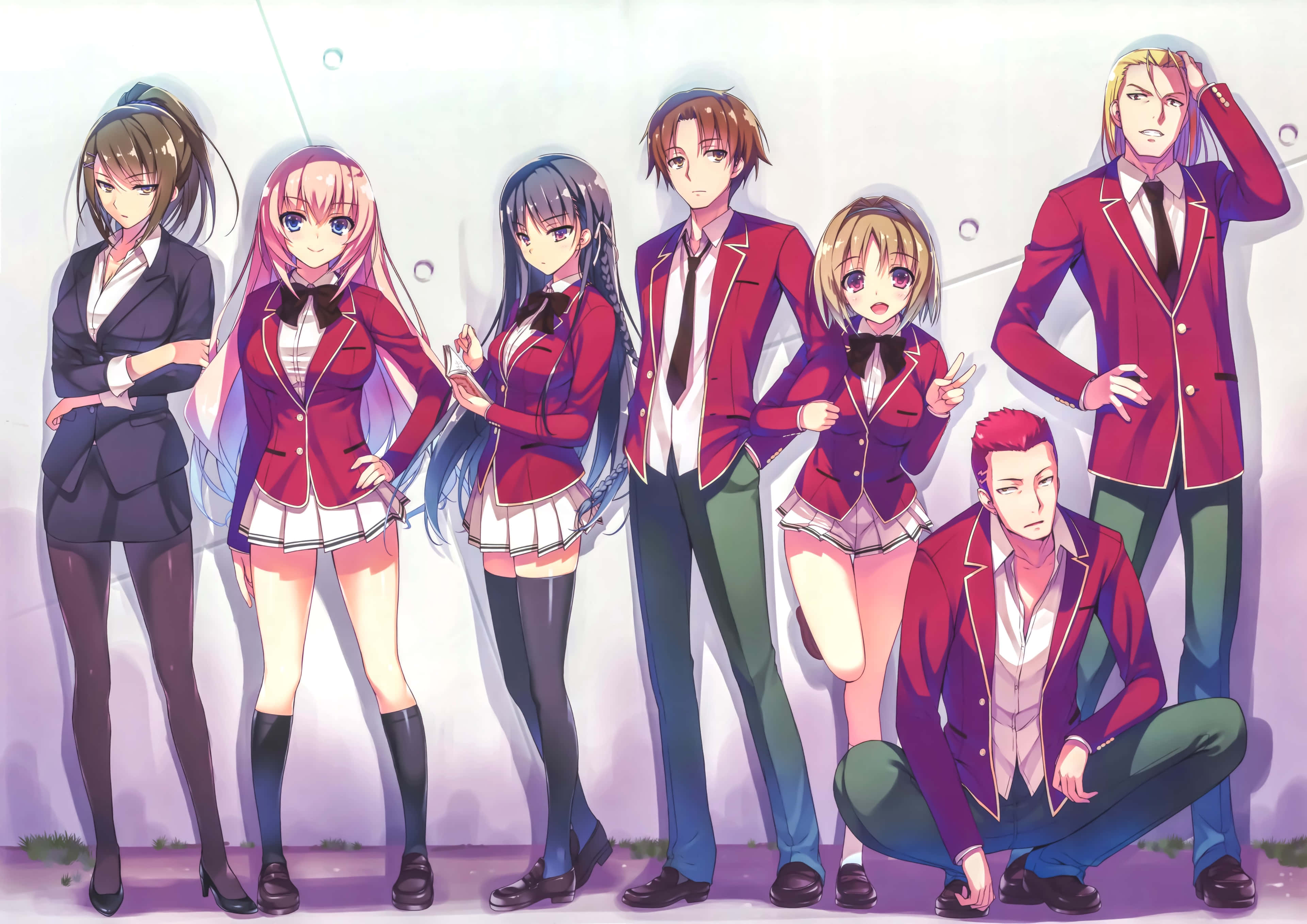 Classroom Elite Anime Ryhmä Taustakuvat