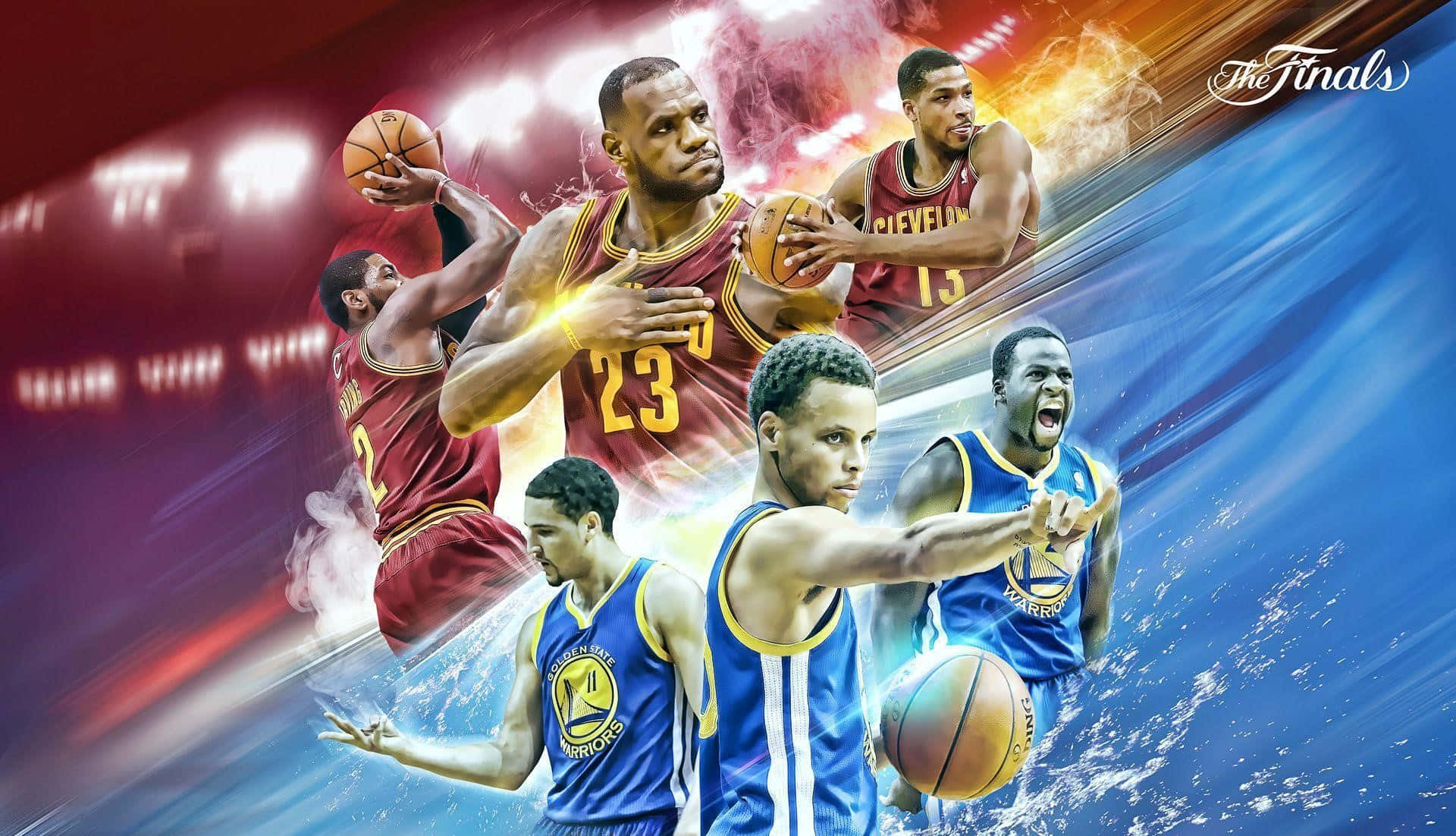 Cleveland Cavaliers vastaan Golden State Warriors paras koripallotausta Taustakuvat
