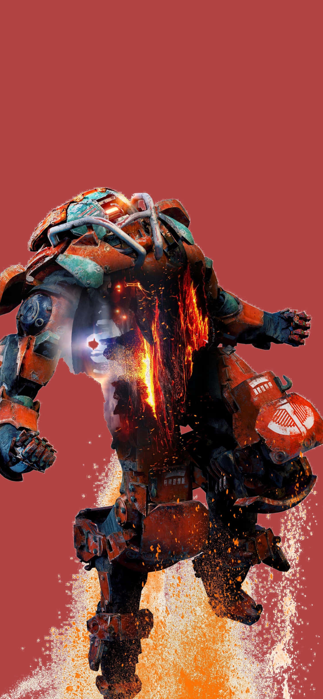 Colossus lentää ylös Pixel 3 Anthem -tausta Taustakuvat