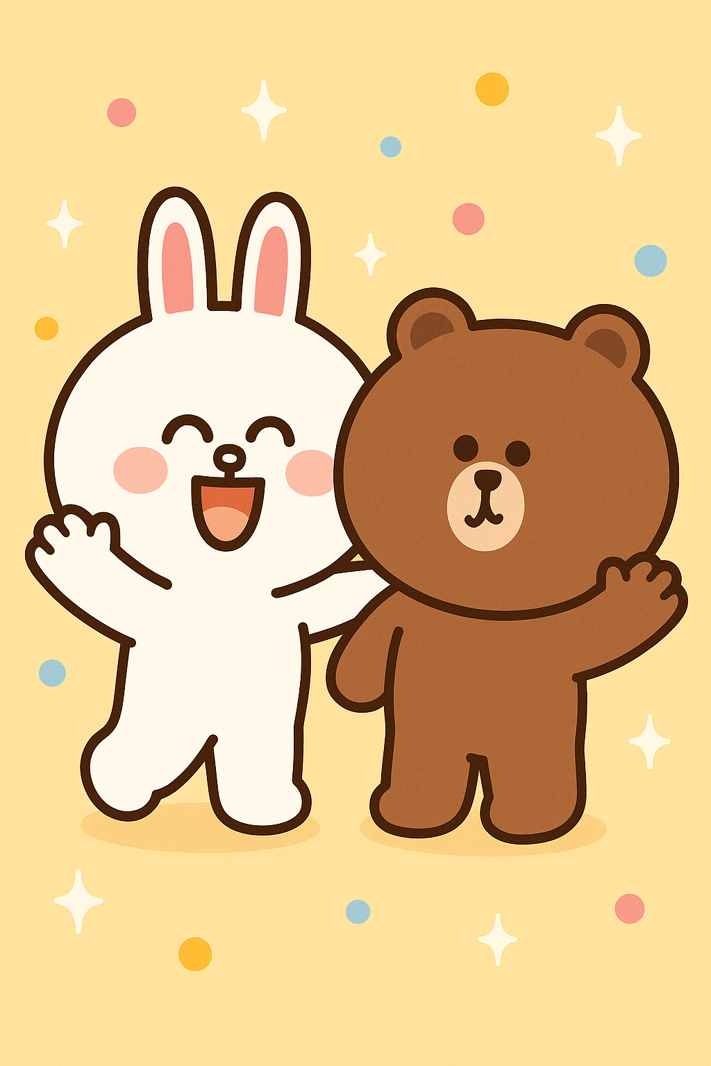 cony ja brown onnellisia Taustakuvat