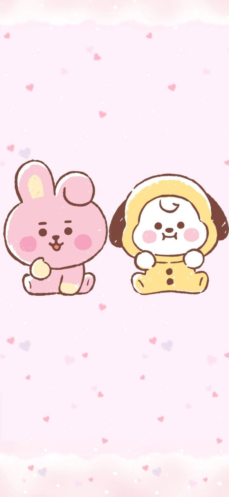 Cooky Ja Chimmy Söpö iPhone Taustakuvat