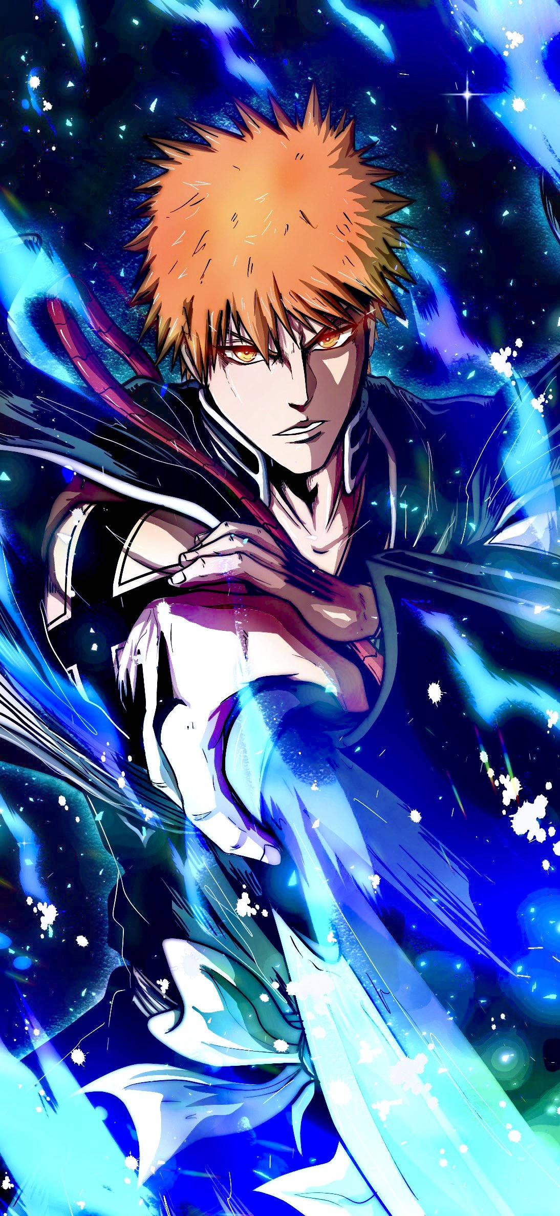Cool Anime Puhelin Ichigo Kurosaki Taustakuvat