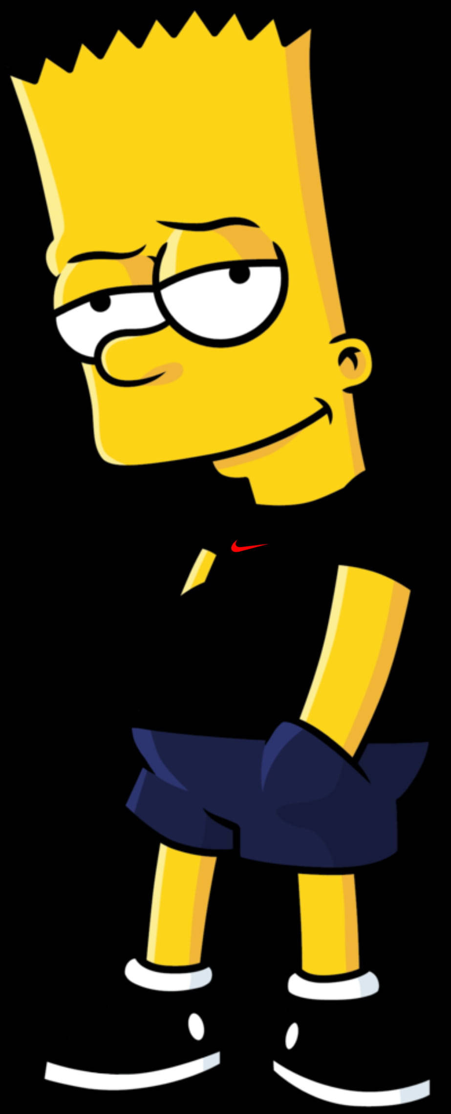 Cool Bart Simpson mustassa paidassa Taustakuvat