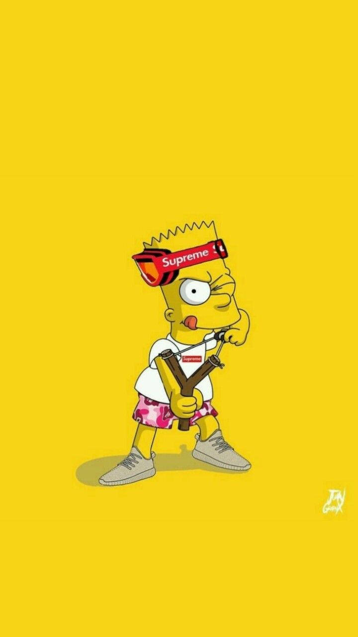 Cool Bart Simpson Ritsan kanssa Taustakuvat