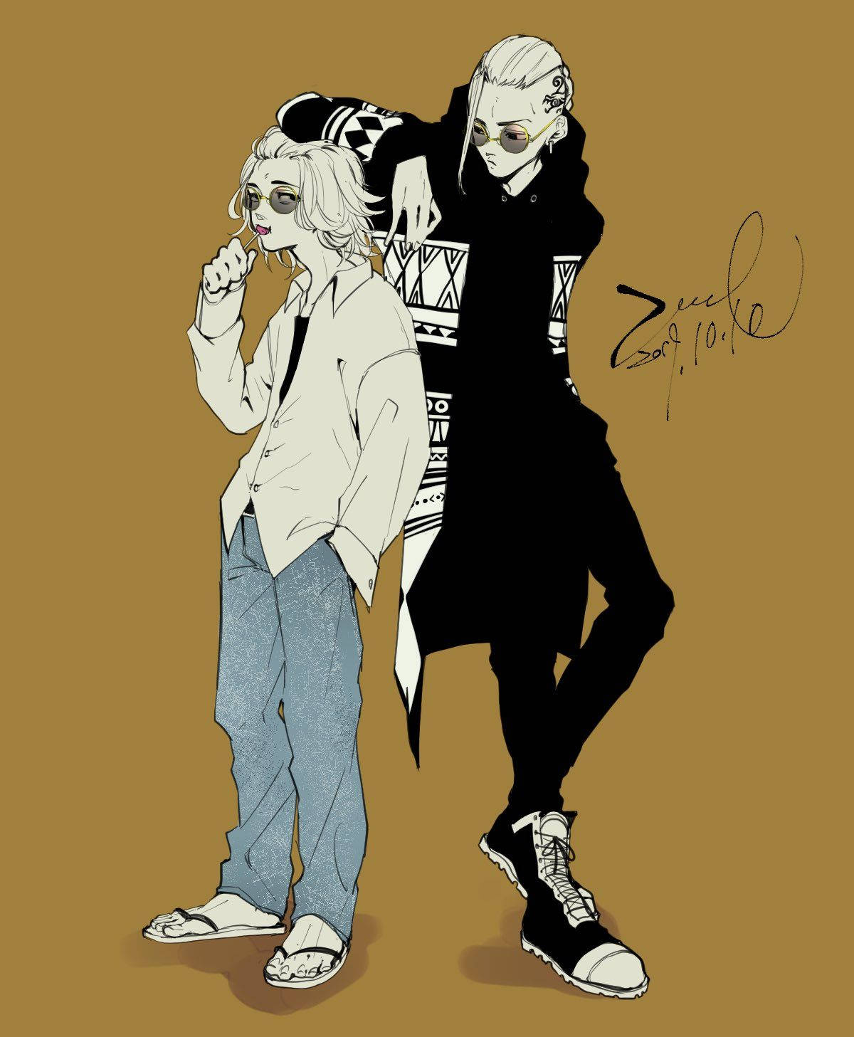 Cool Darken ja Mikey Tokyo Revengers Taustakuvat