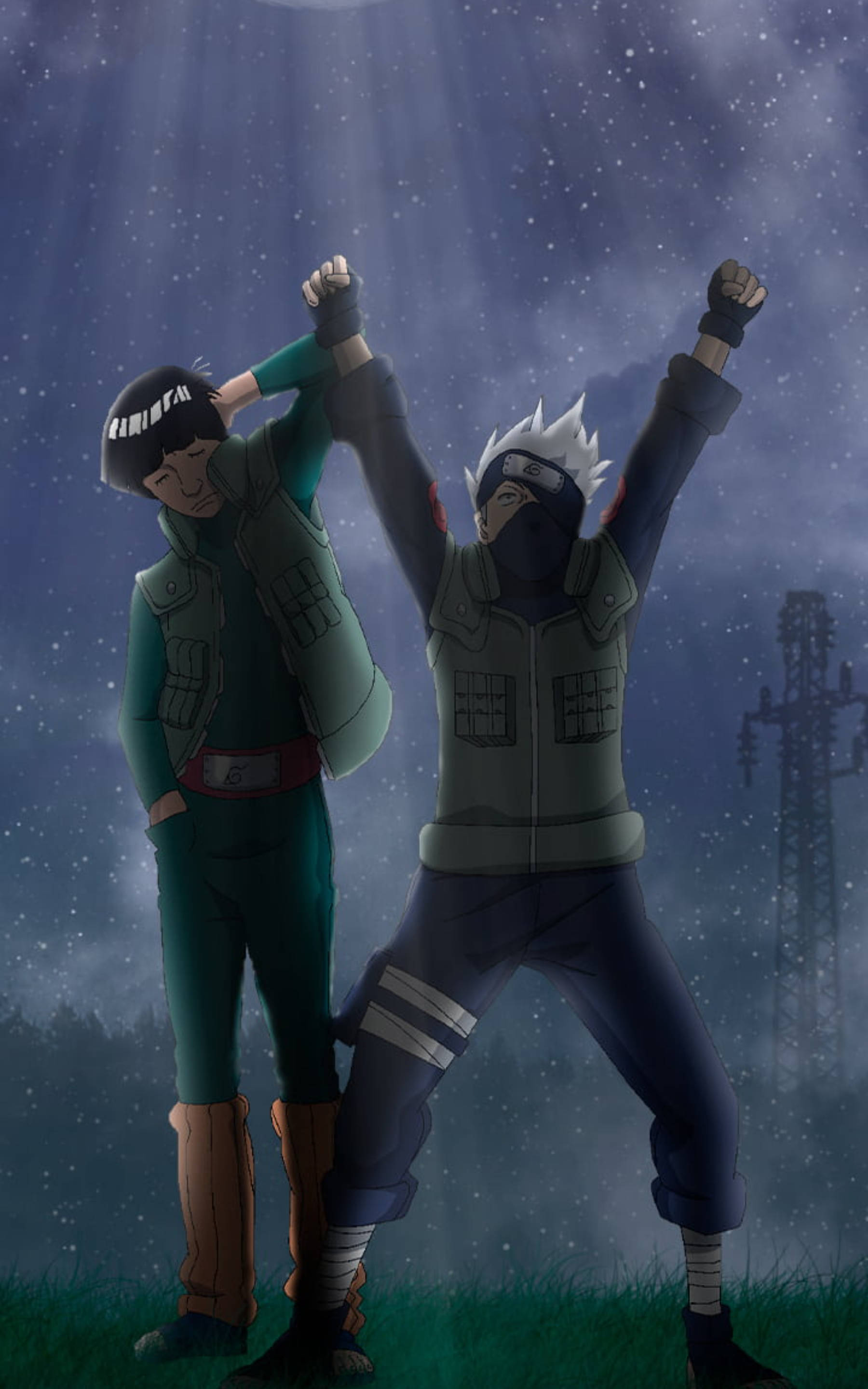 Cool Kakashi And Guy Taustakuvat
