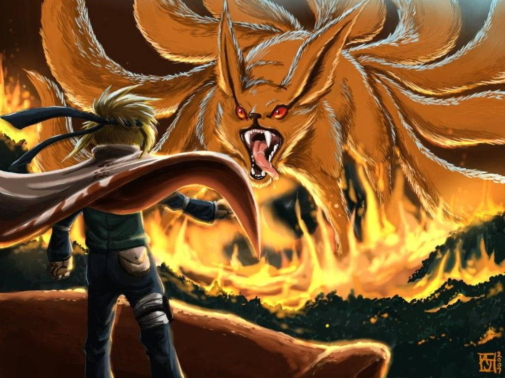 Cool Naruto ja Kurama Taustakuvat