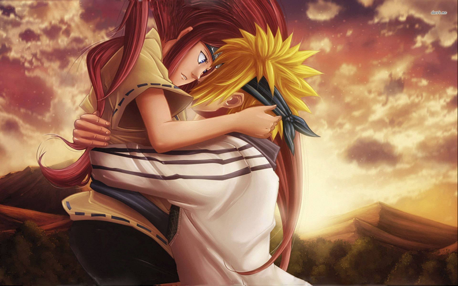 Cool Naruto Minato ja Kushina Taustakuvat