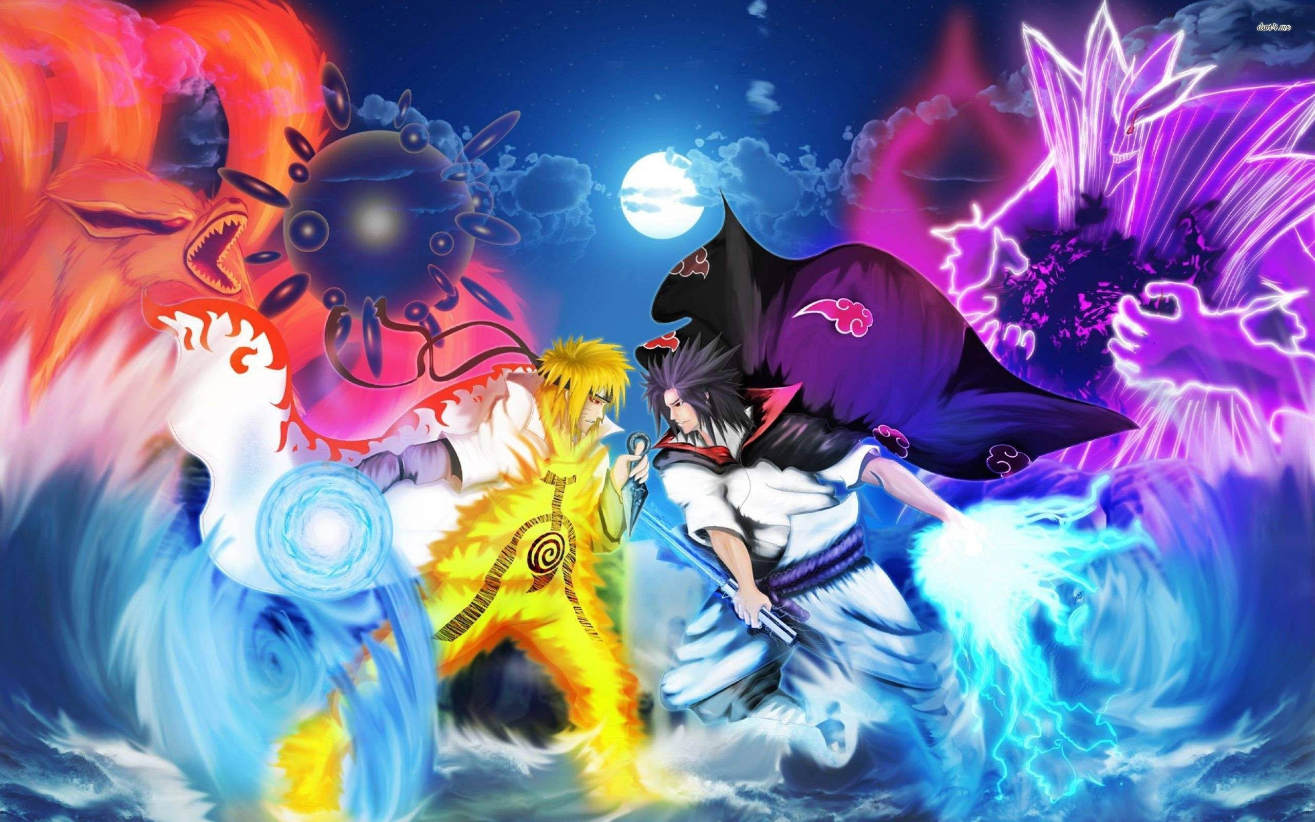 Cool Naruto vastaan Sasuke Taustakuvat