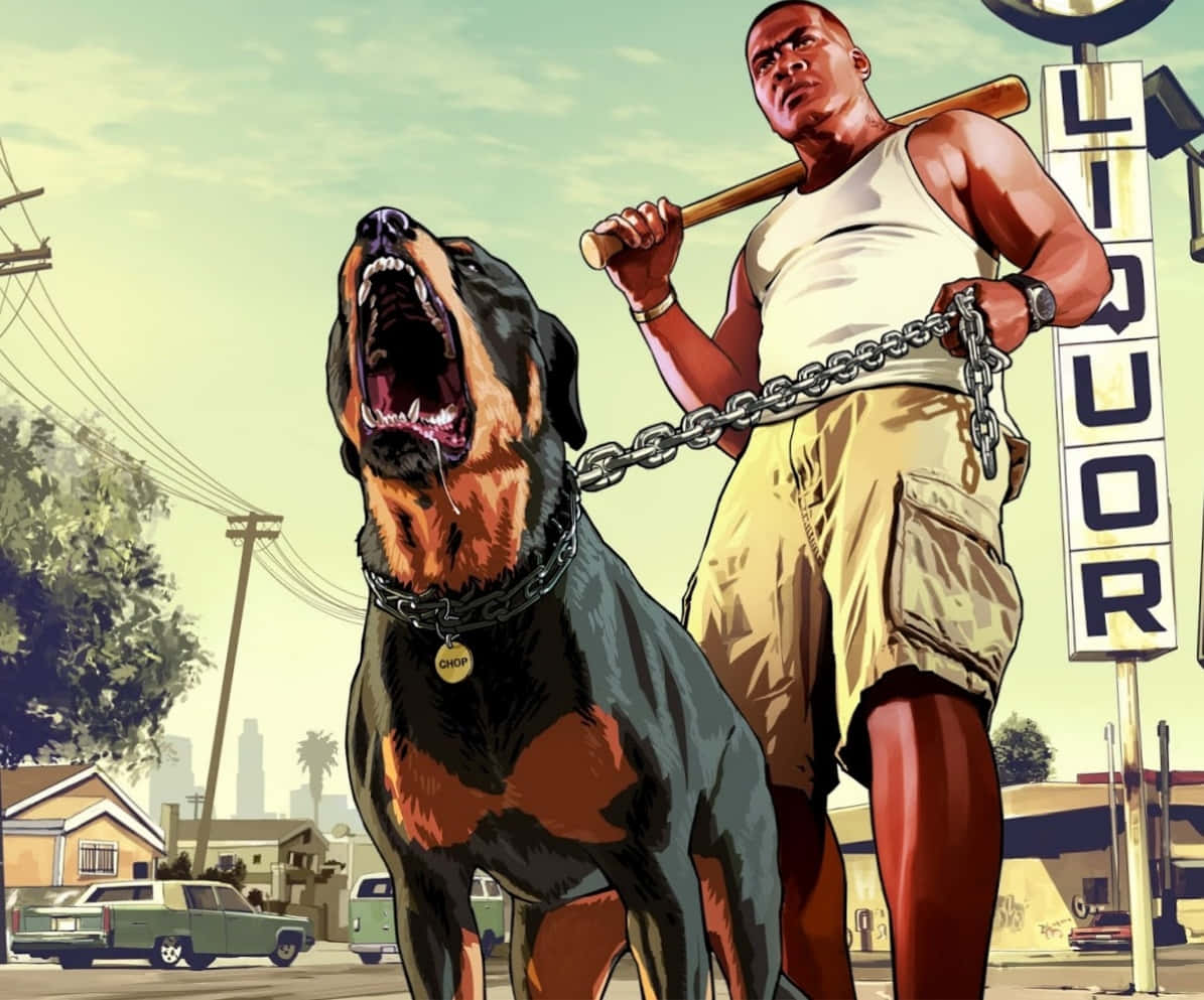 Cool Scary Dog Gta Kuva Taustakuvat