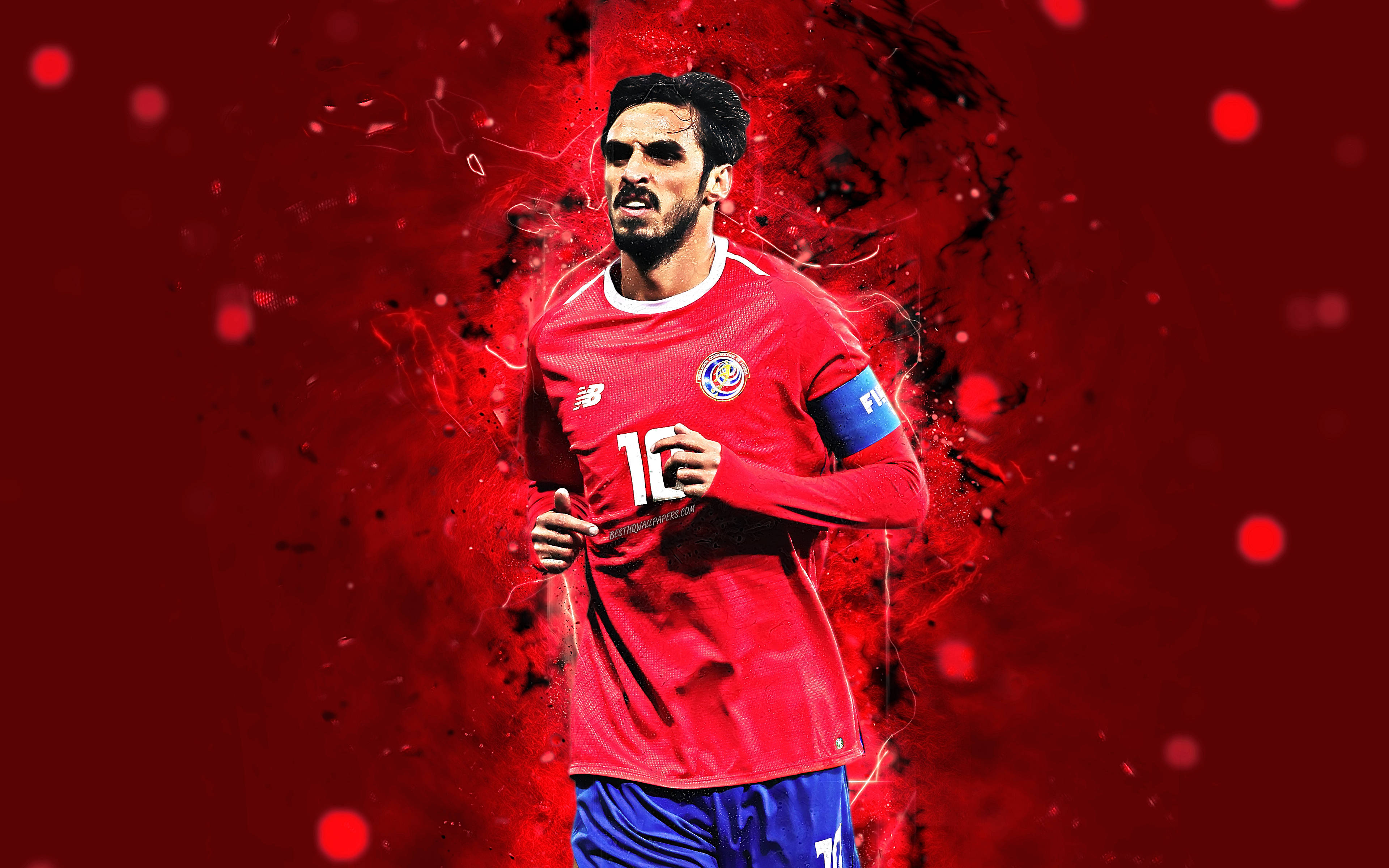 Costa Rican maajoukkueen kapteeni Bryan Ruiz Taustakuvat