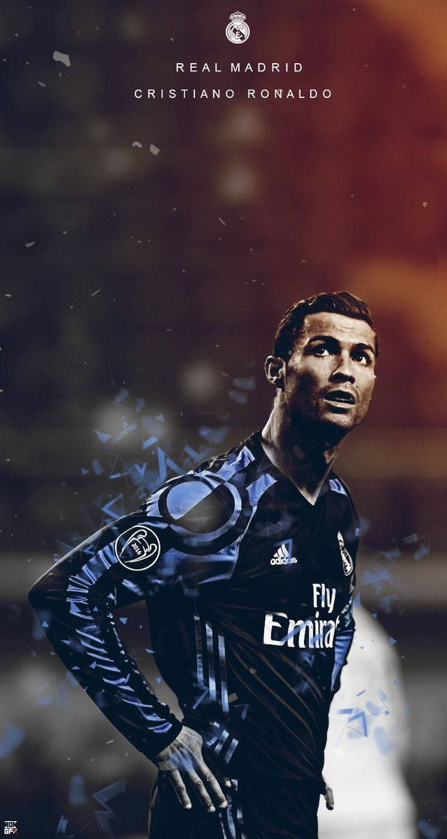 Cristiano Ronaldo eeppinen Real Madrid -taustakuva.