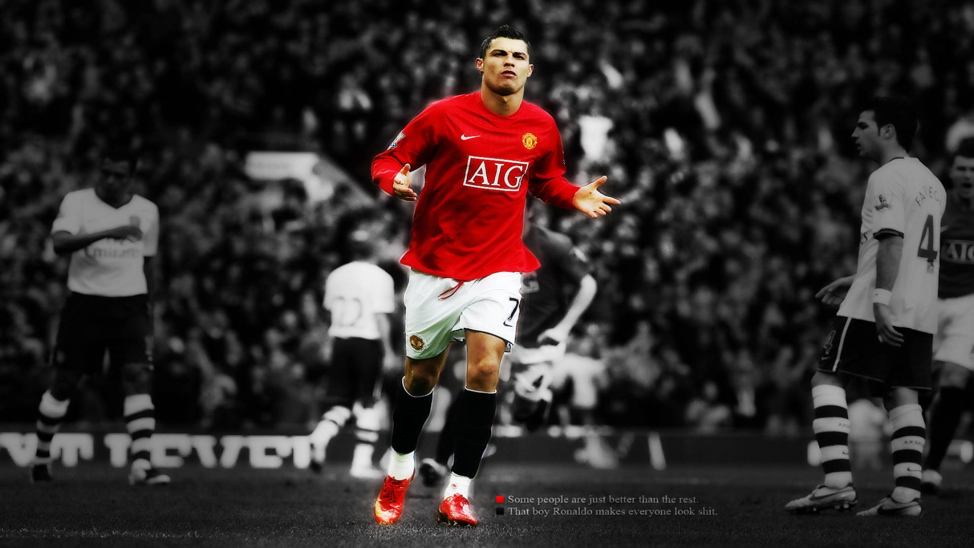 Cristiano Ronaldo Manchester United taustakuva.