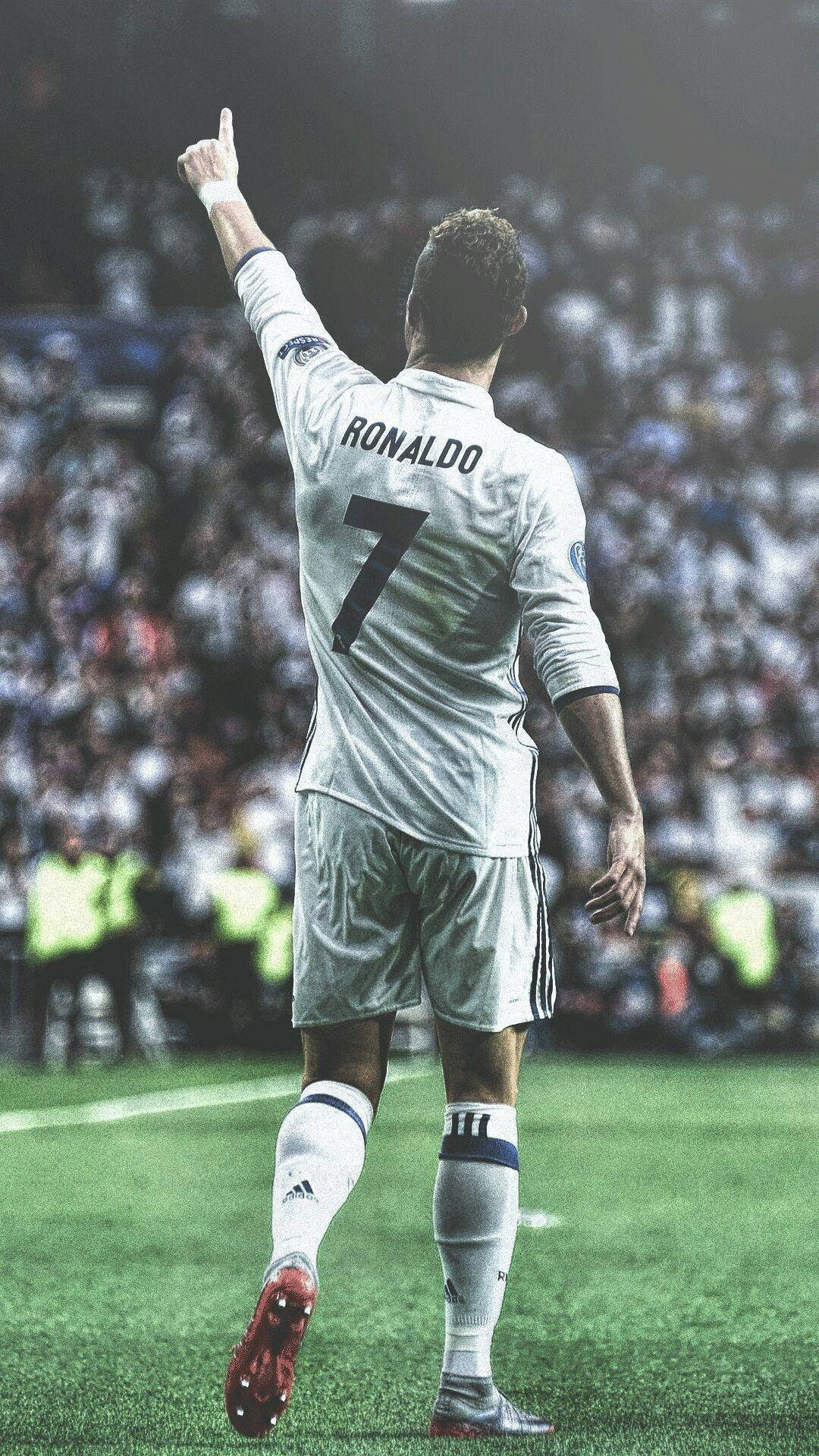 Cristiano Ronaldo osoittava sormi ylös iPhone Taustakuvat