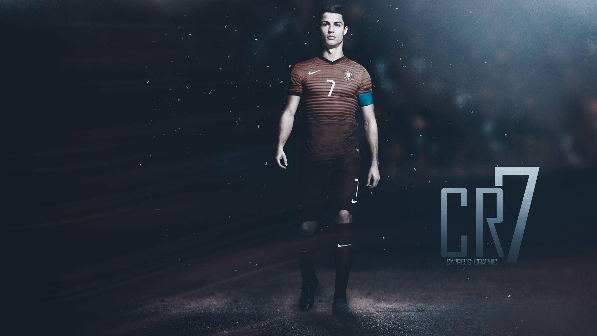 Cristiano Ronaldo punainen Portugali-asu -taustakuva