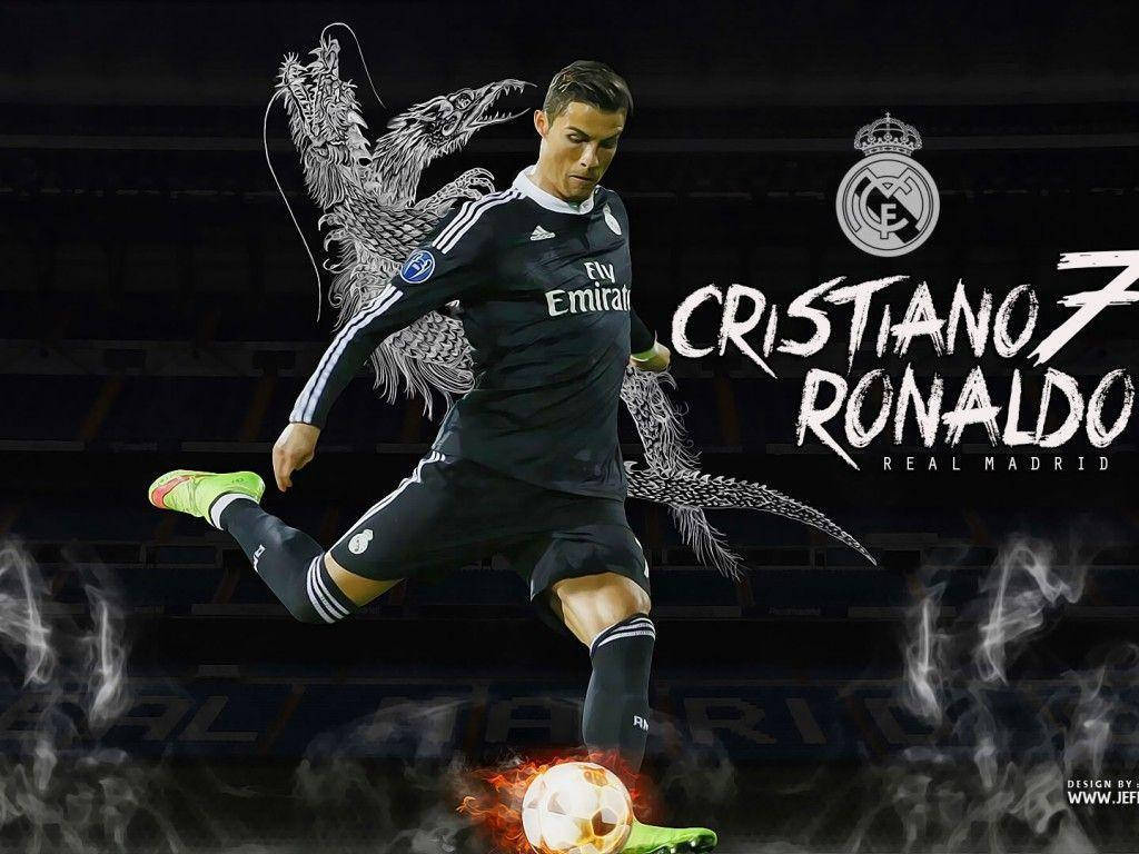 Cristiano Ronaldo Real Madrid -logo -taustakuva.
