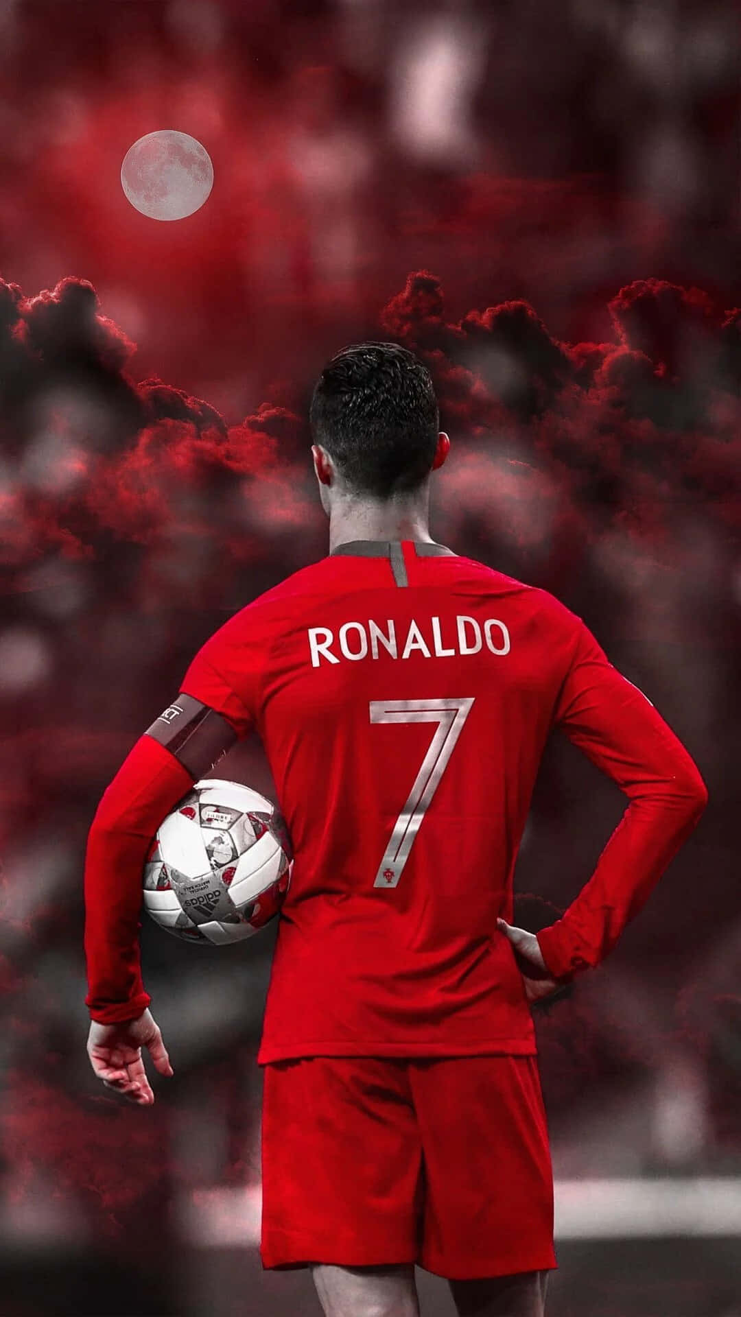 Cristiano Ronaldo toiminnassa ottelun aikana Taustakuvat