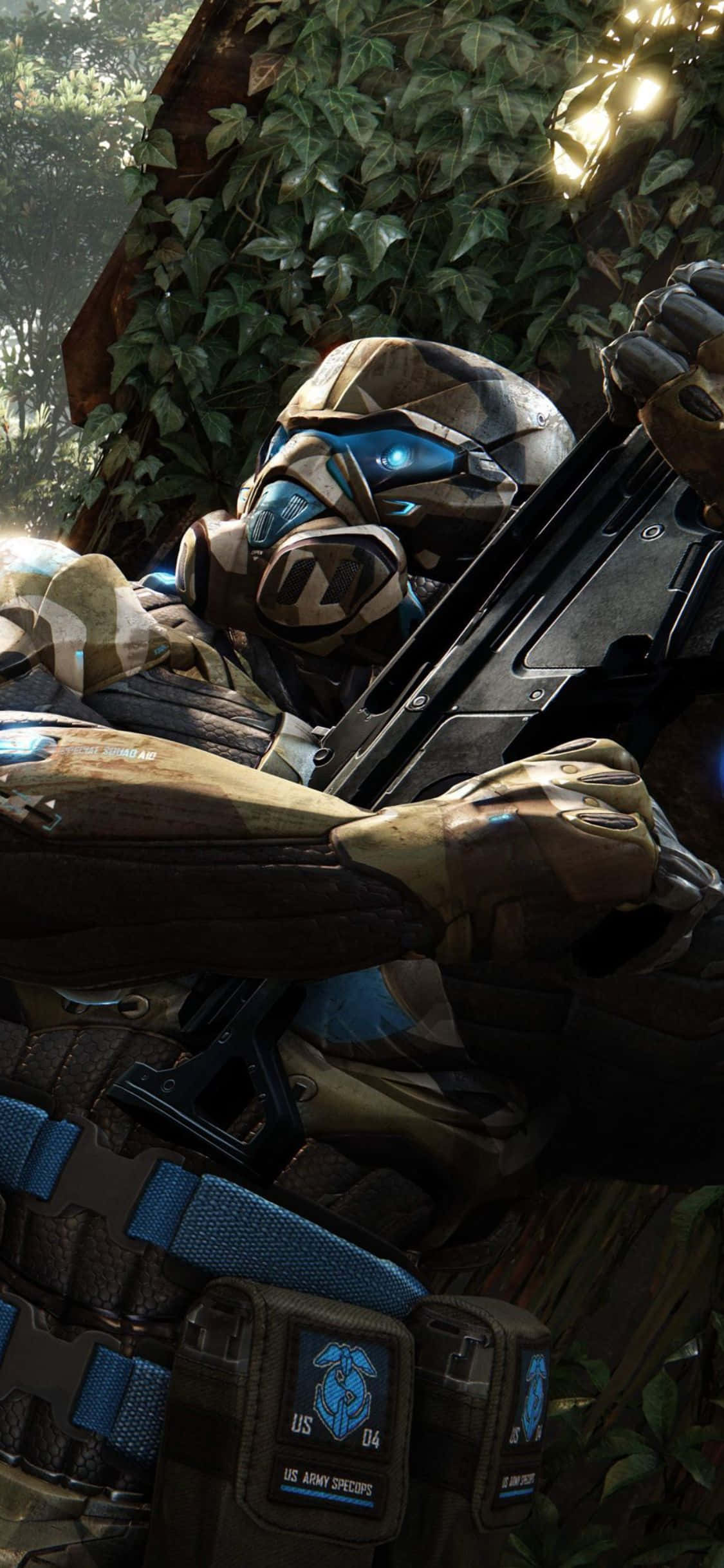 Crysis 3:n pelaaminen iPhone X:llä Taustakuvat