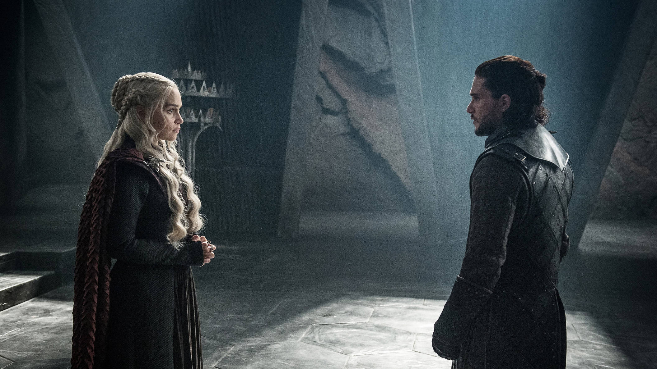 Daenerys tuijottaa Jon Snowta Game of Thrones Taustakuvat