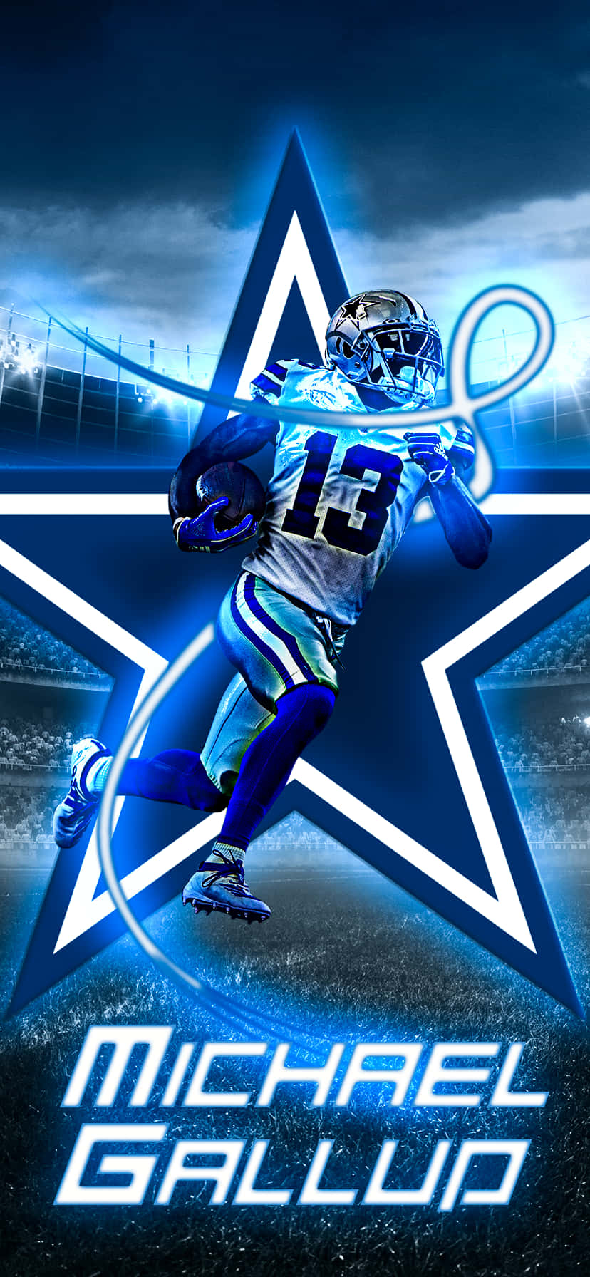 Dallas Cowboys -puhelin Michael Gallup Taustakuvat
