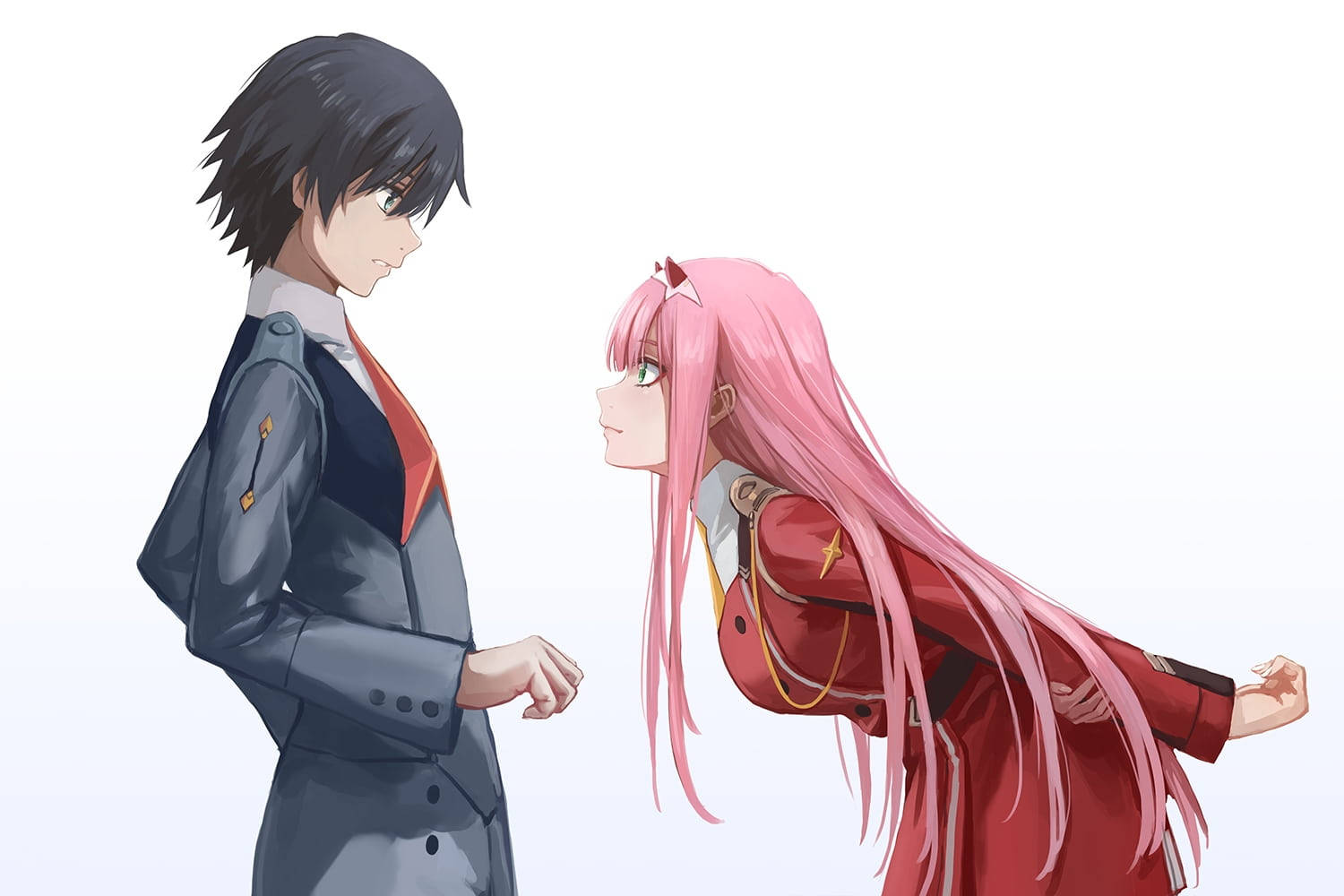 Darling In The Franxx Esteettinen Anime Pari Taustakuvat