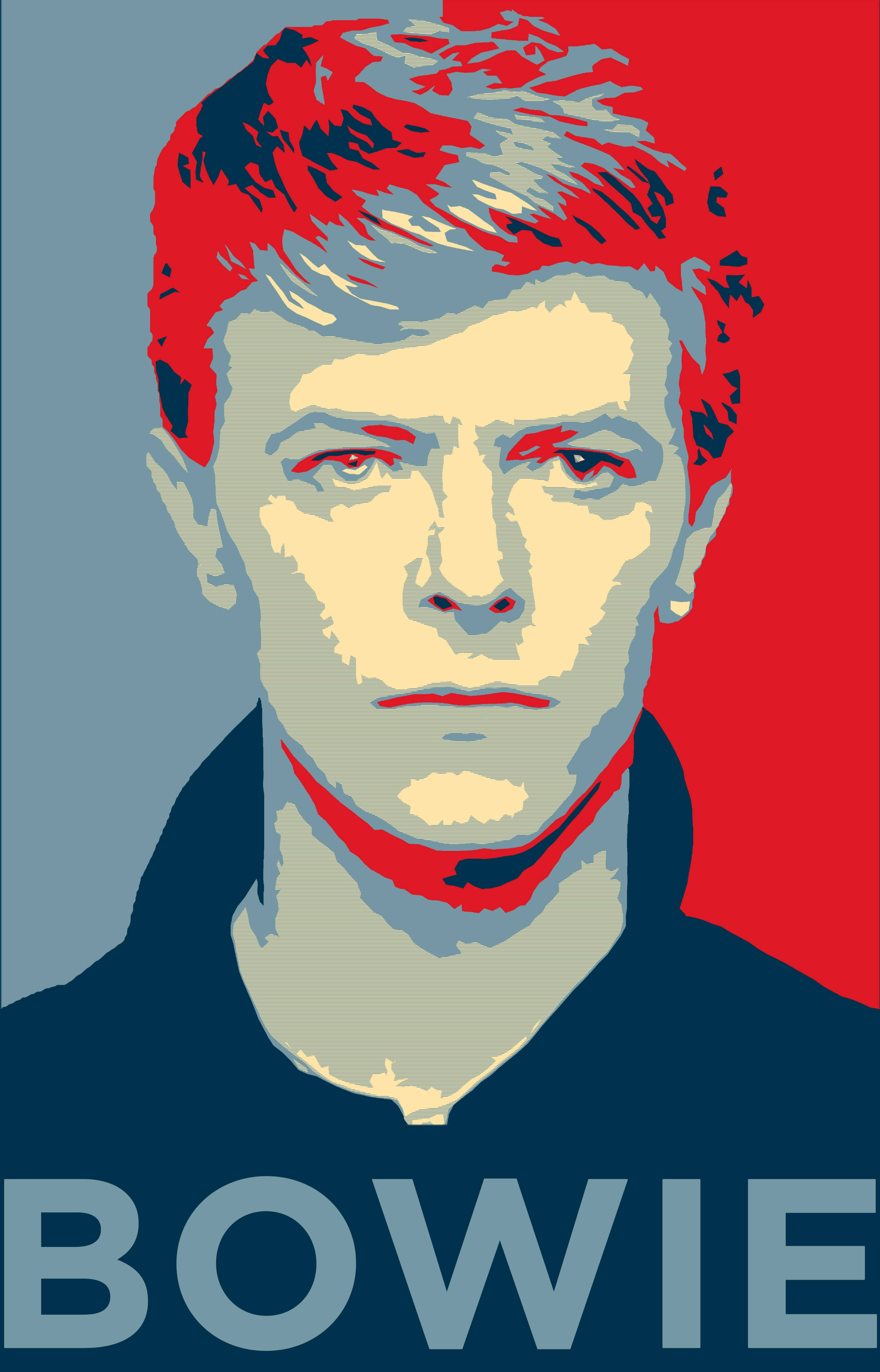 David Bowie Punainen Sininen Taideteos Taustakuvat