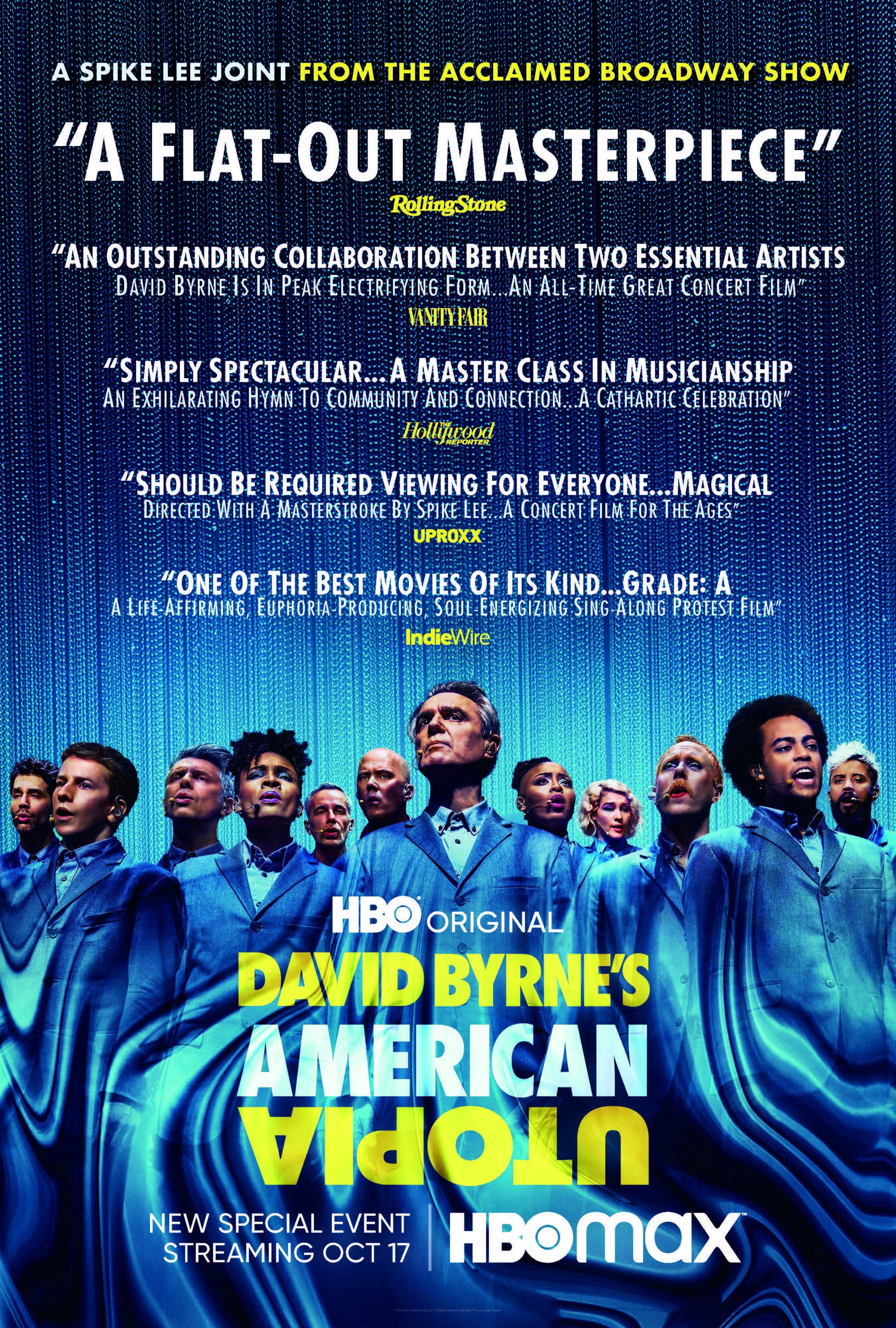 David Byrne American Utopia 2020 -juliste Taustakuvat