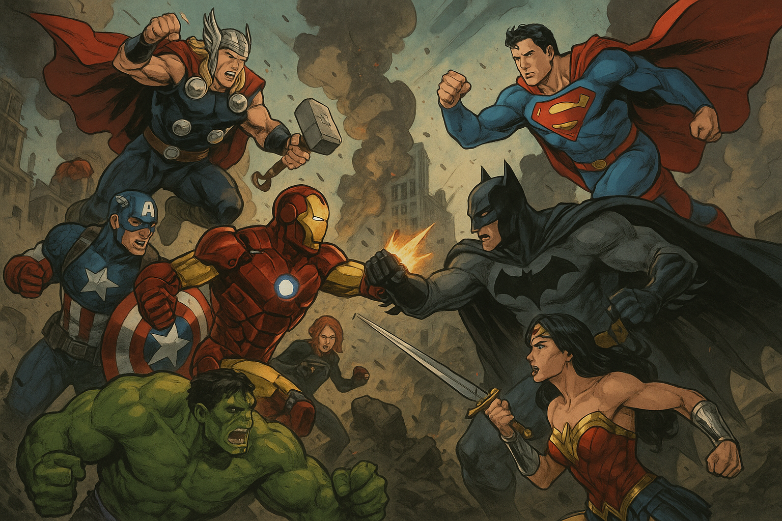 DC VS MARVEL KUKA VOITTAA??? Taustakuvat