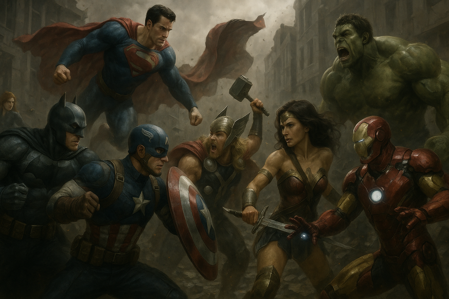 DC VS MARVEL REALISTINEN Taustakuvat