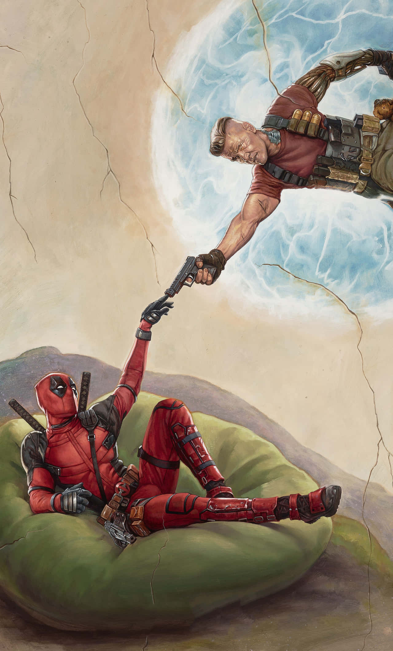 Deadpool-versio Aatamin Luomisesta 4K Taustakuvat