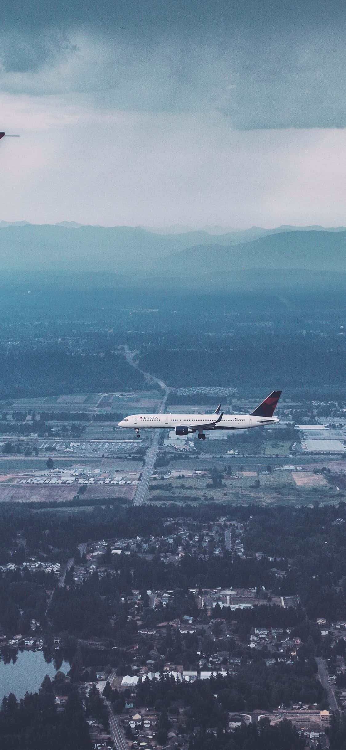 Delta Airlines Lentokone Android Lentokone Taustakuva Taustakuvat