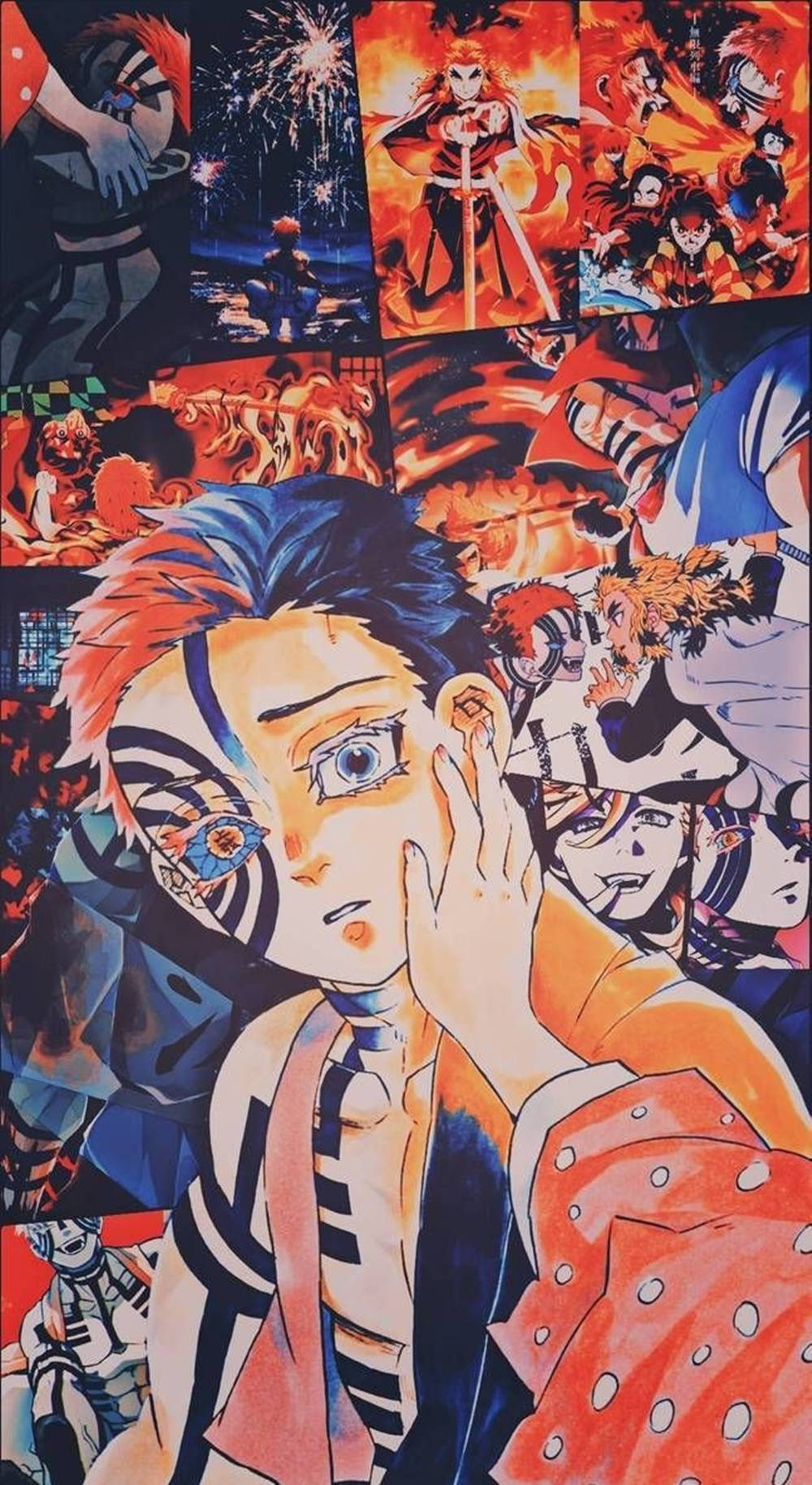 Demon Slayer Akaza ja Hakuji Soyama Taustakuvat