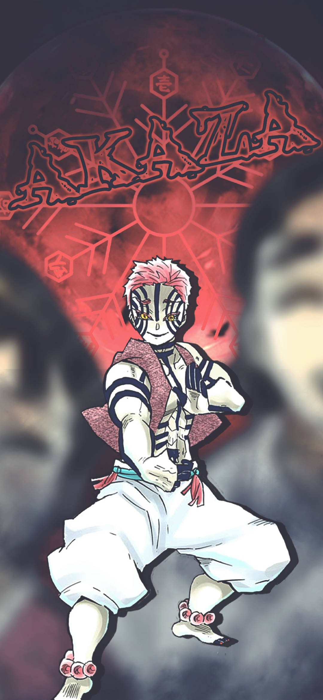 Demon Slayer Akaza Veritekniikka Taustakuvat
