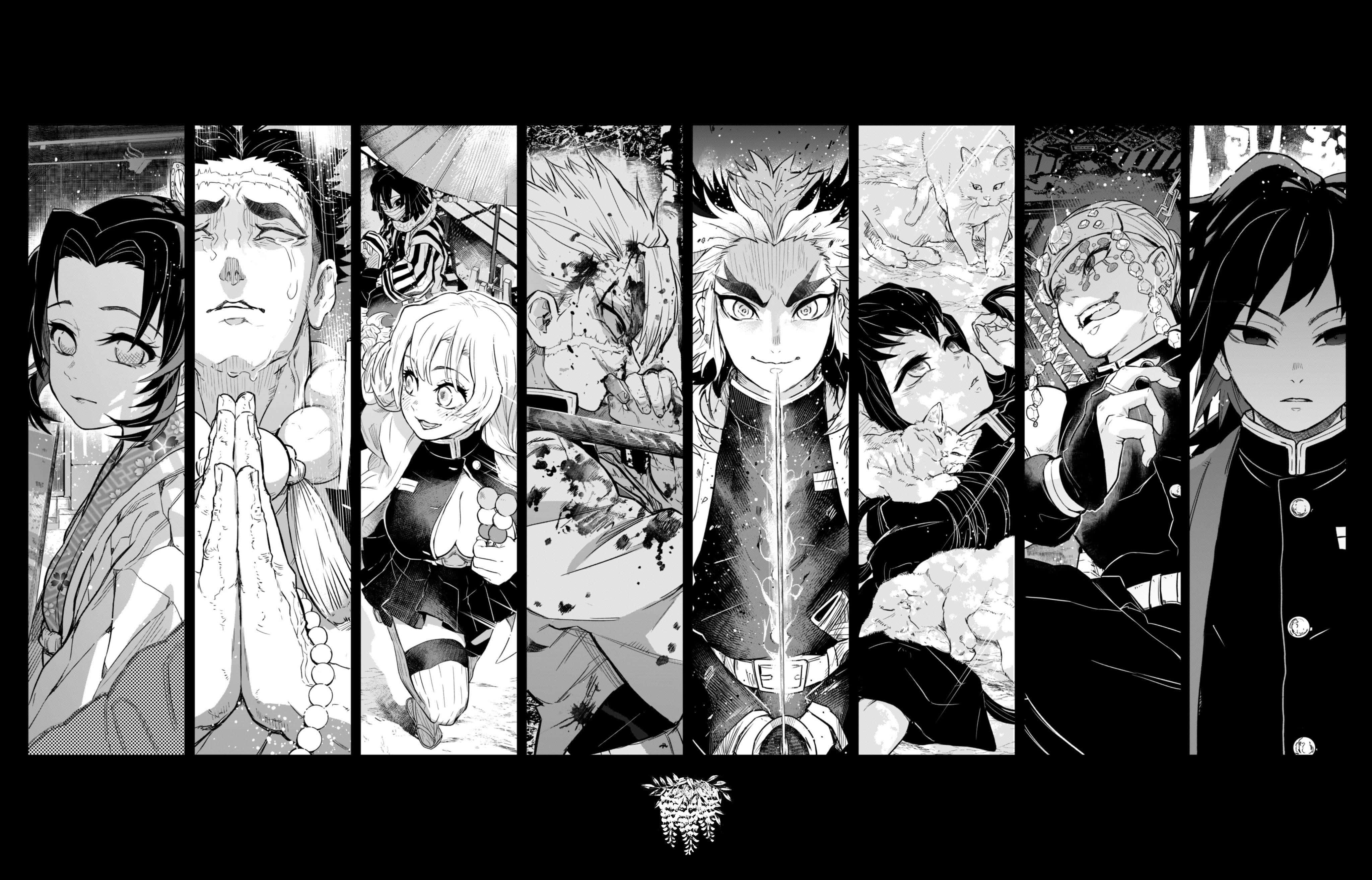 Demon Slayer-mangan taideteos Taustakuvat