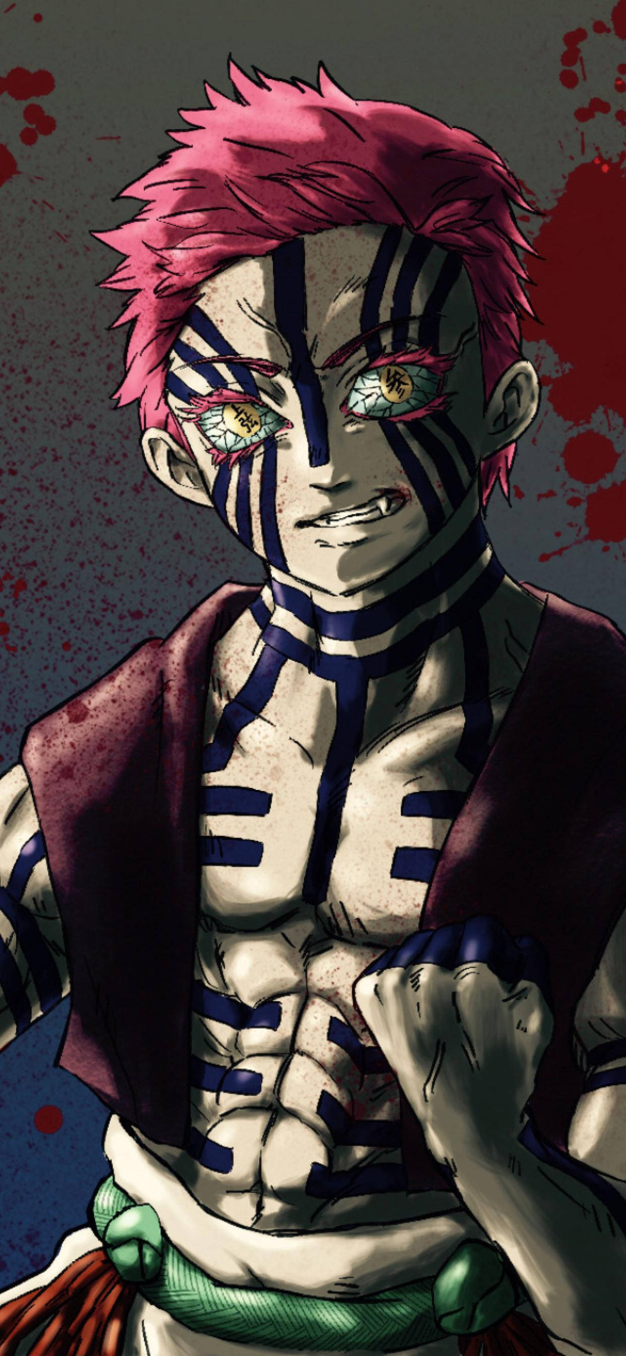 Demon Slayer Puhelin Akaza Taustakuvat