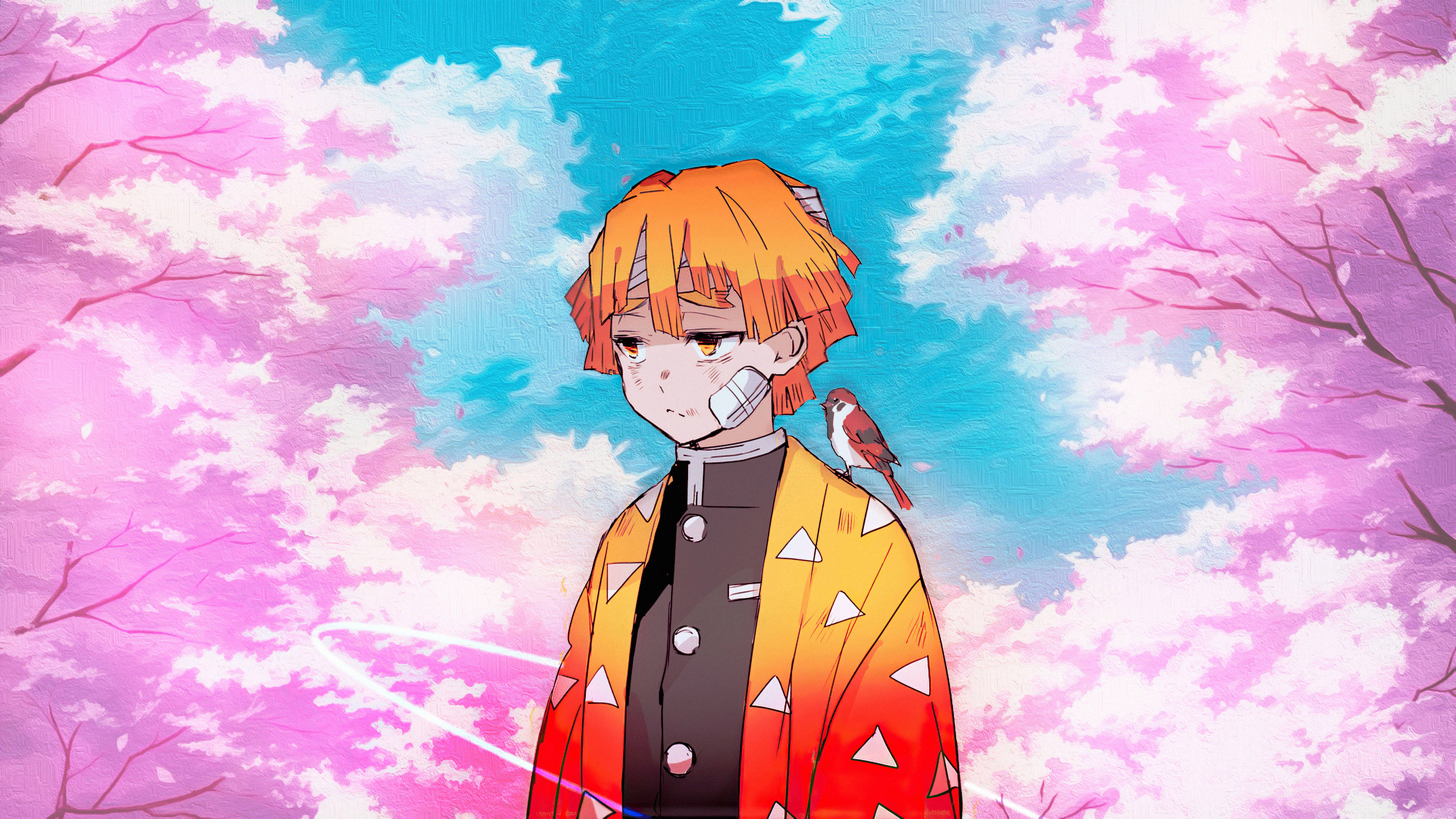 Demon Slayer Surullinen Zenitsu Taustakuvat