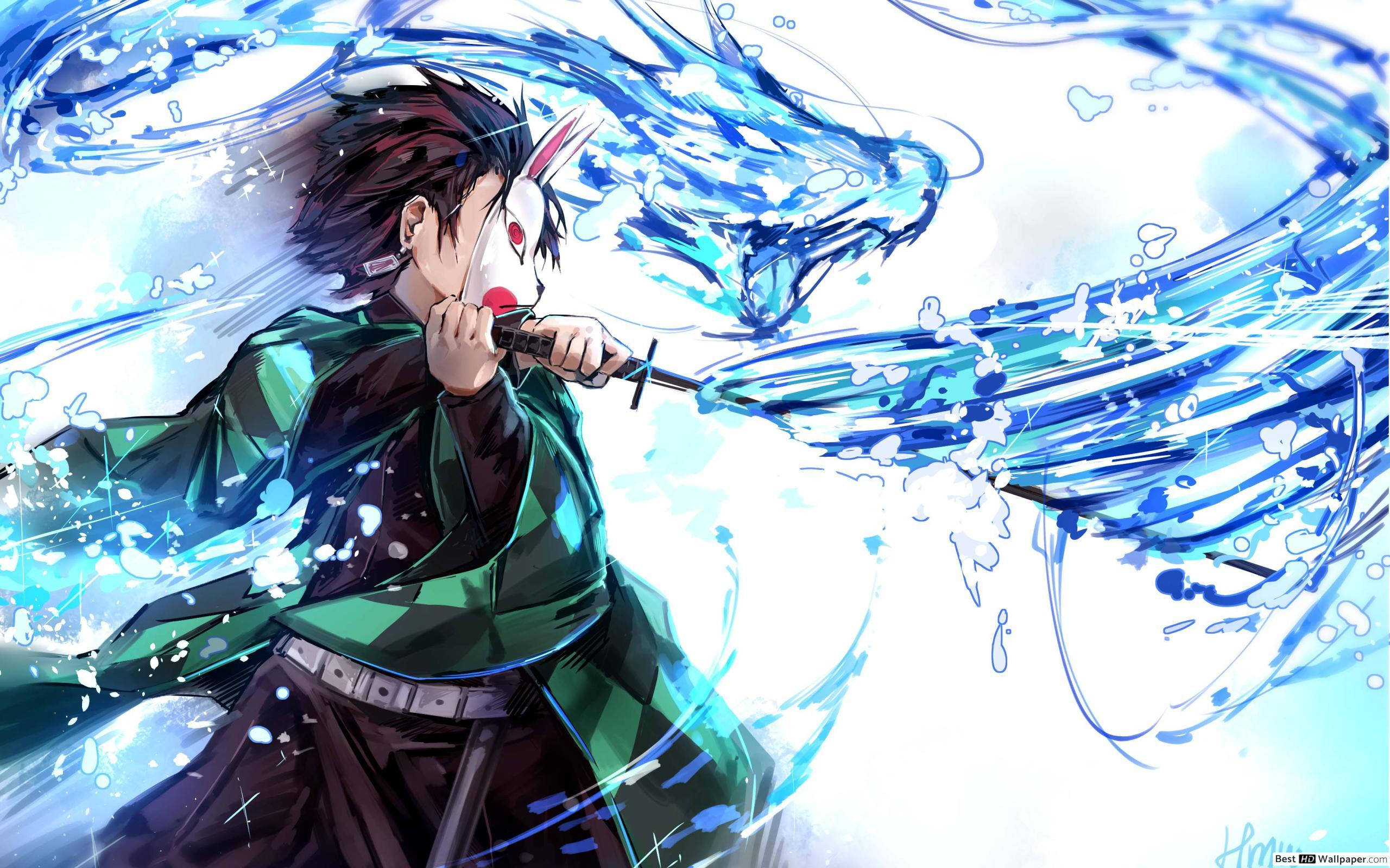 Demon Slayer Tanjiro kuudes muoto Taustakuvat