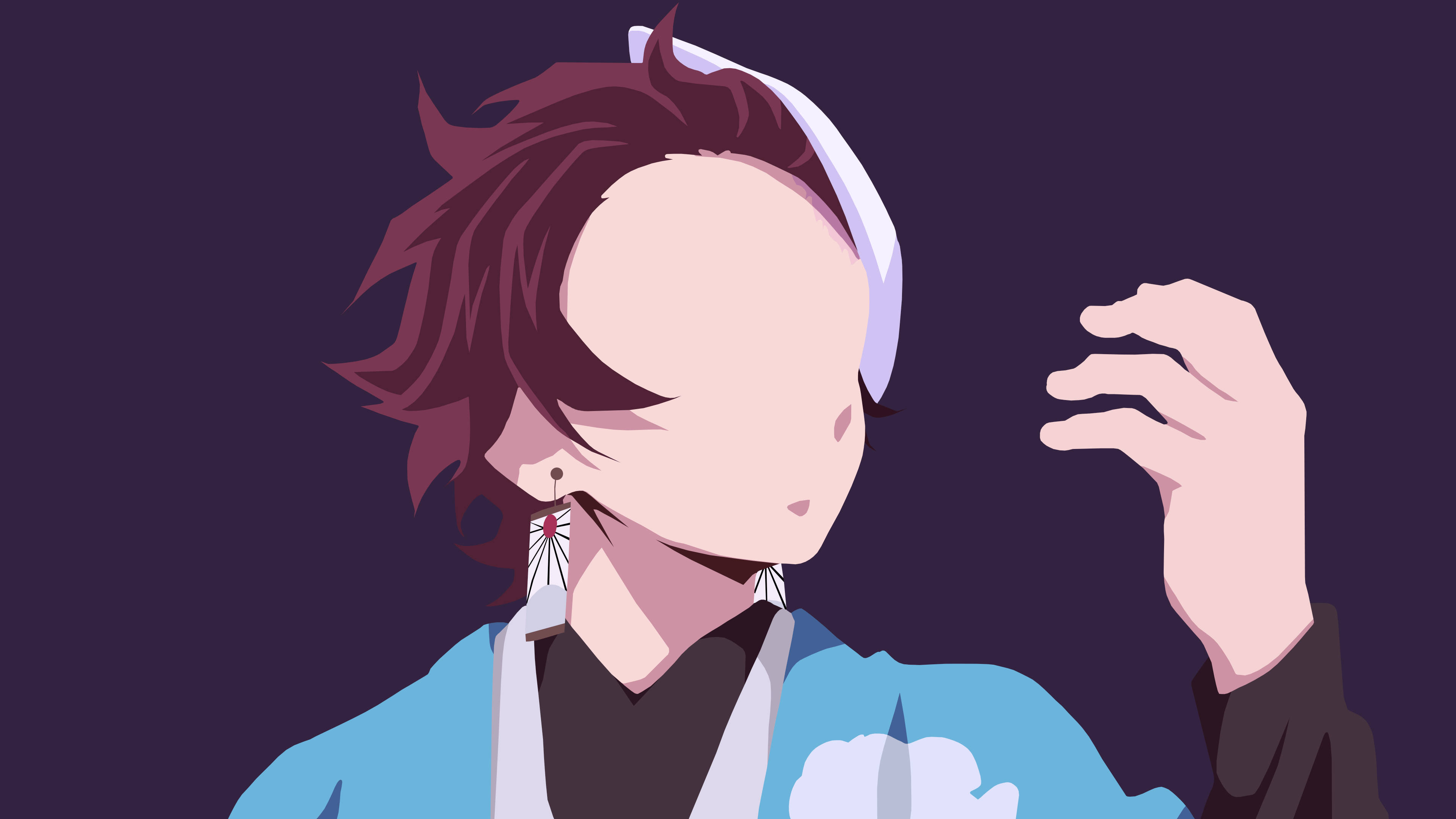 Demon Slayer Tanjiro ilman kasvoja Taustakuvat