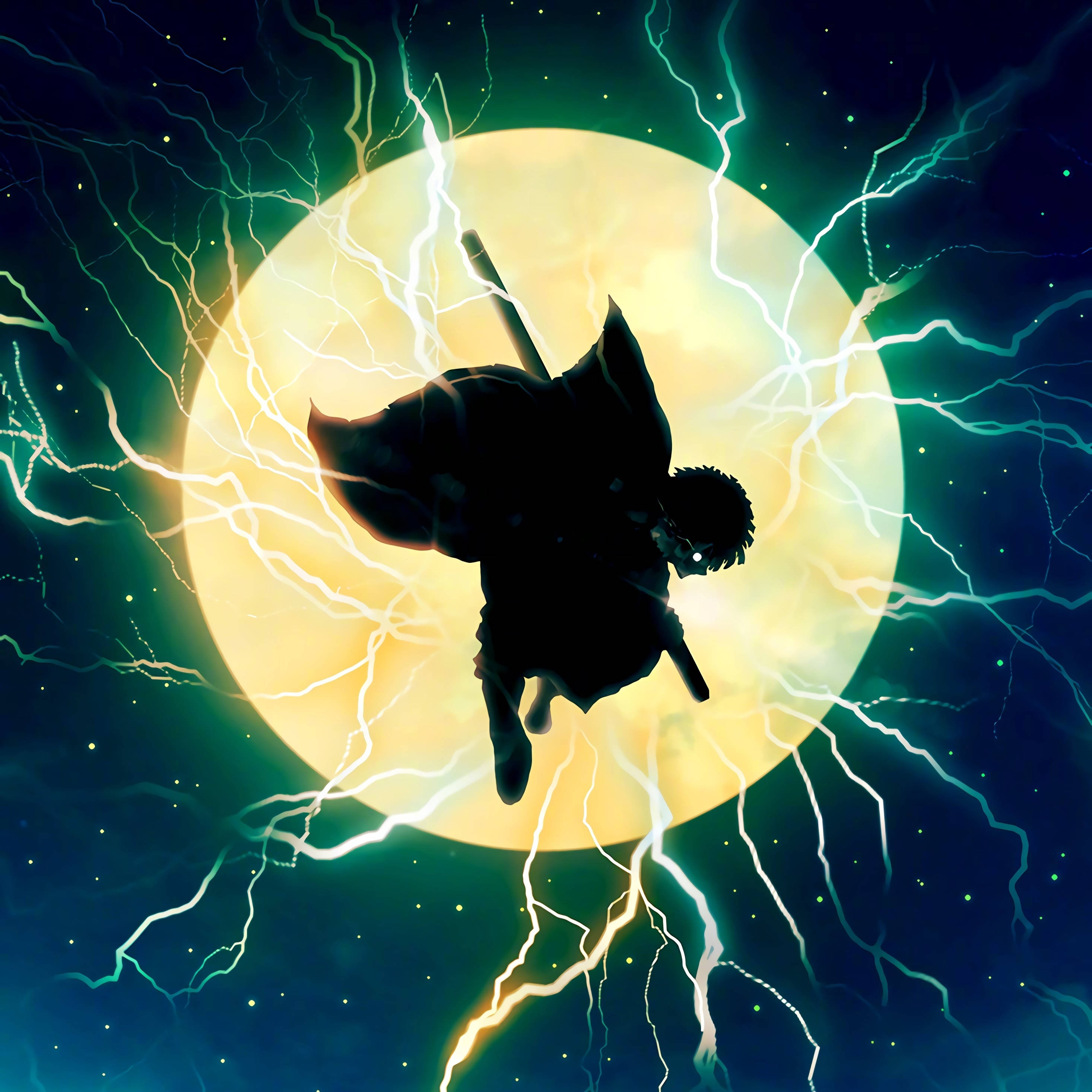 Demon Slayer Zenitsu Siluetti Taustakuvat