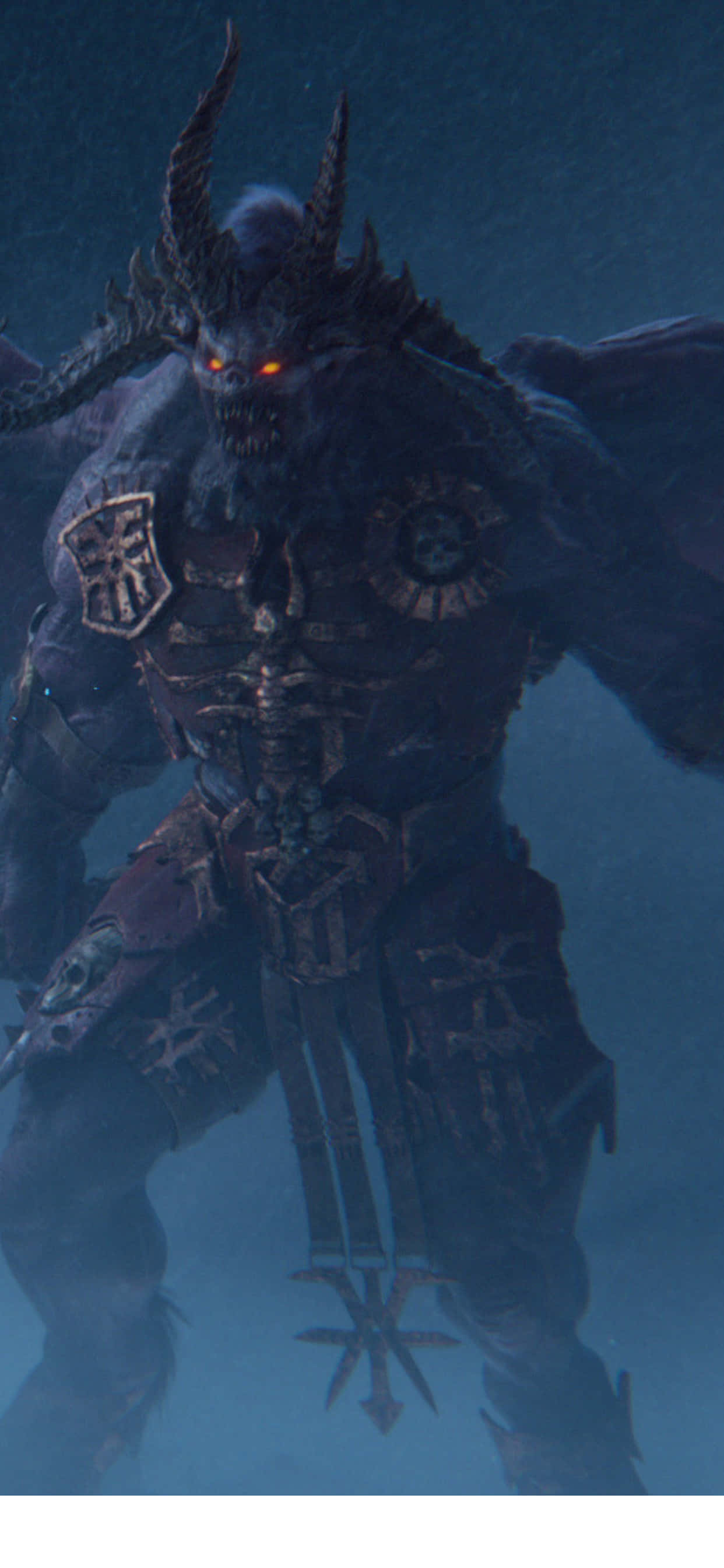 demonilla sarvet seisomassa lumessa Taustakuvat