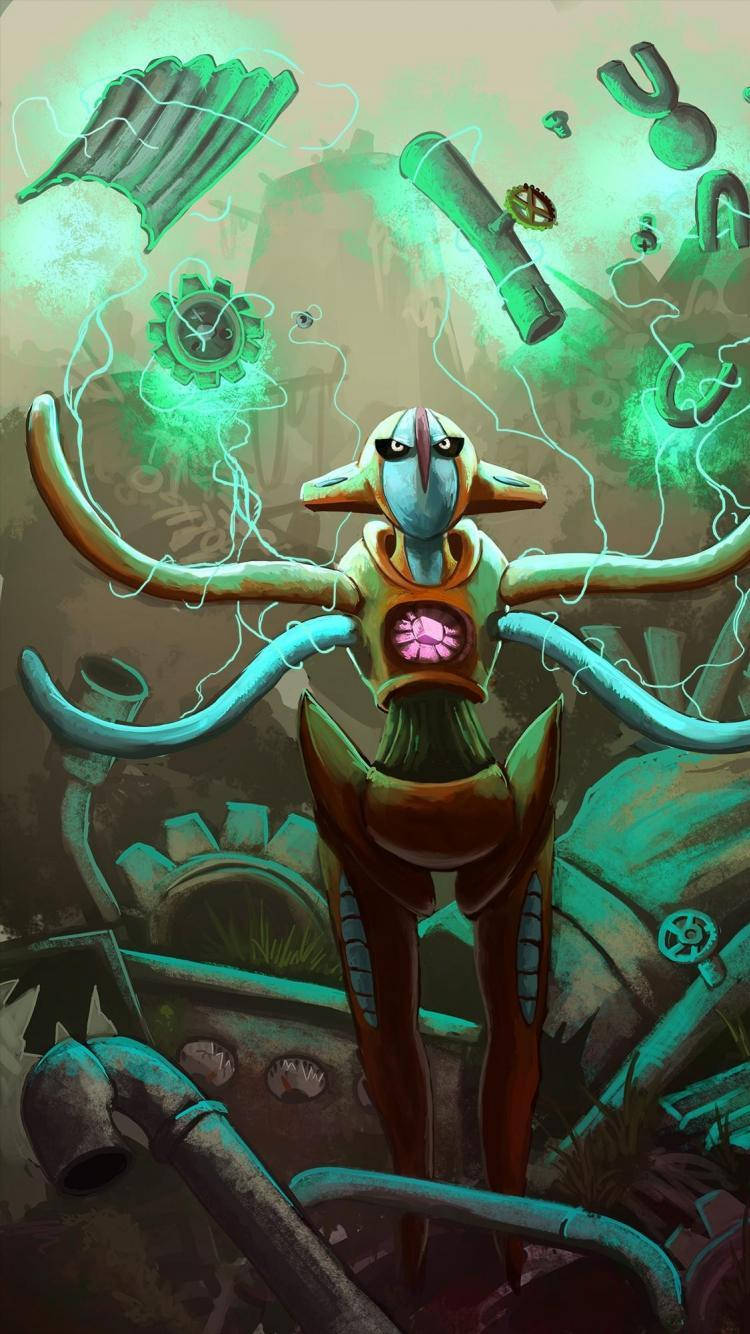 Deoxys ja leijuvat rattaat Taustakuvat