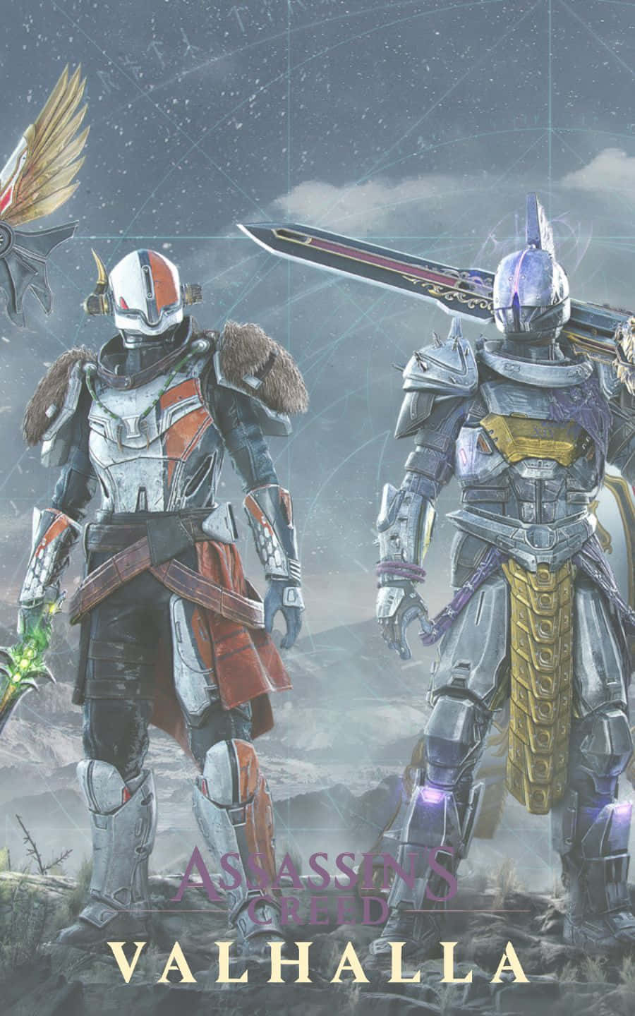 Destiny 2 -haarniskat 1440p Assassin's Creed Valhalla -taustakuva Taustakuvat