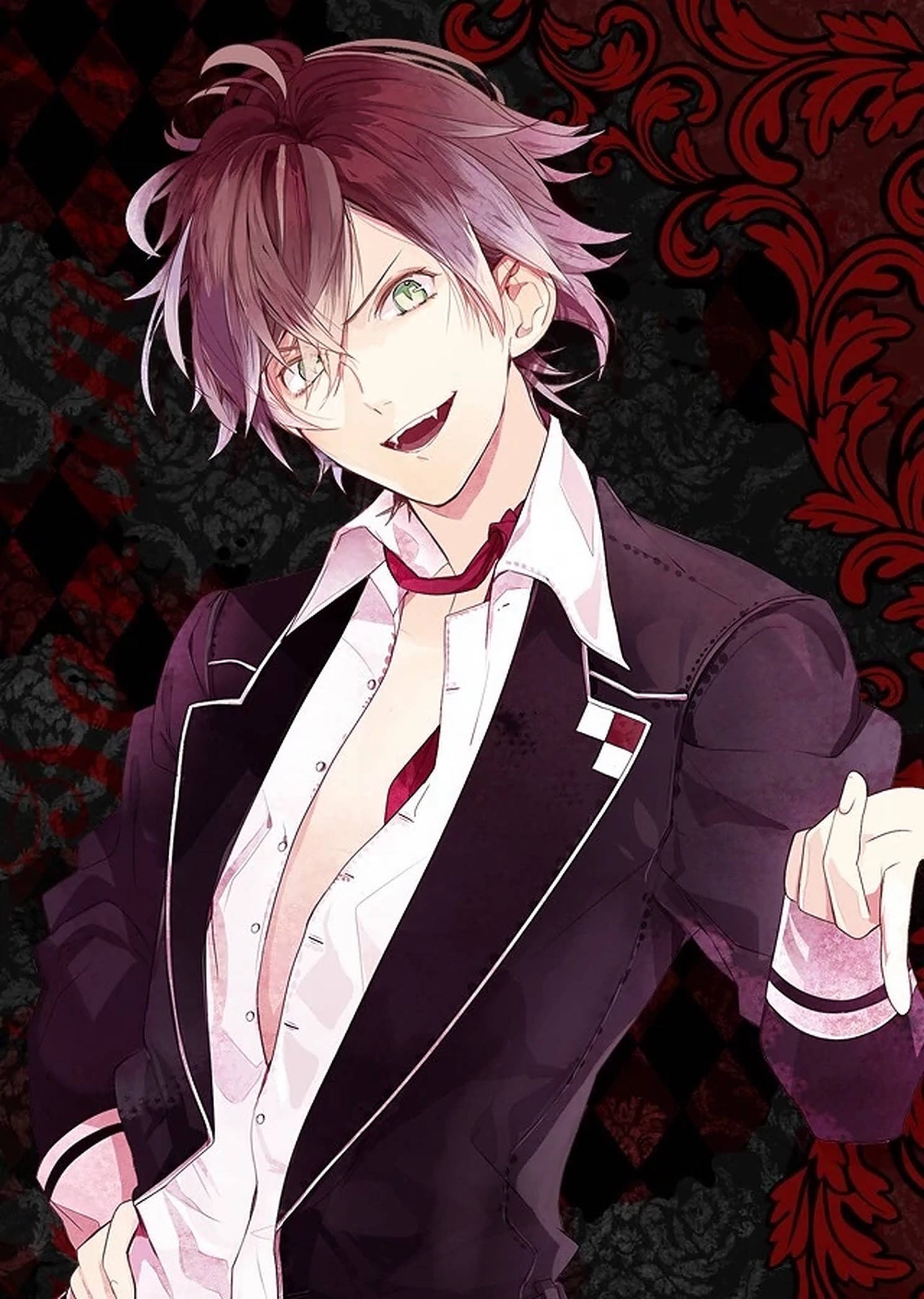 Diabolik Lovers Ayato Punainen Juliste Taustakuvat