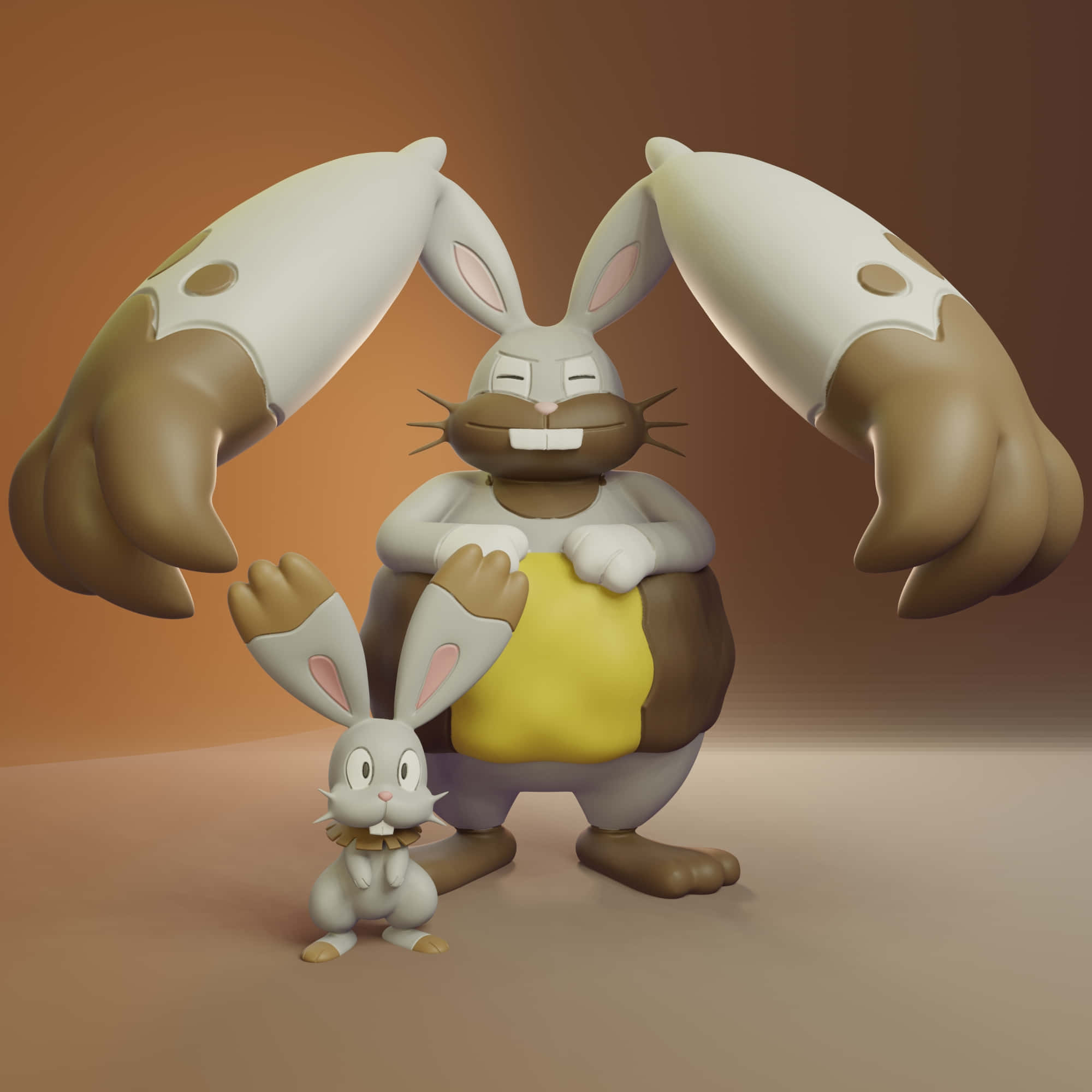 Diggersby- ja Bunnelby-hahmot Taustakuvat