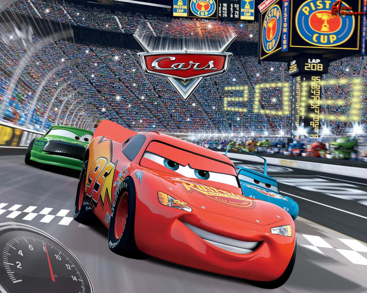 Disney Autot kilpailevat stadionilla Taustakuvat