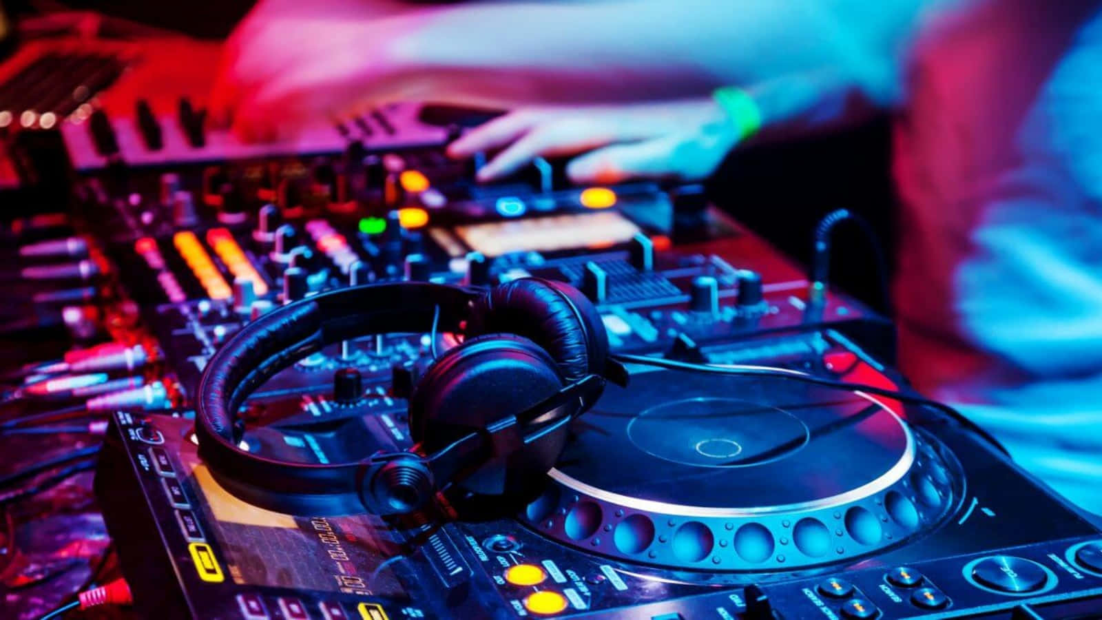 DJ-setti yökerhomusiikkikuva Taustakuvat
