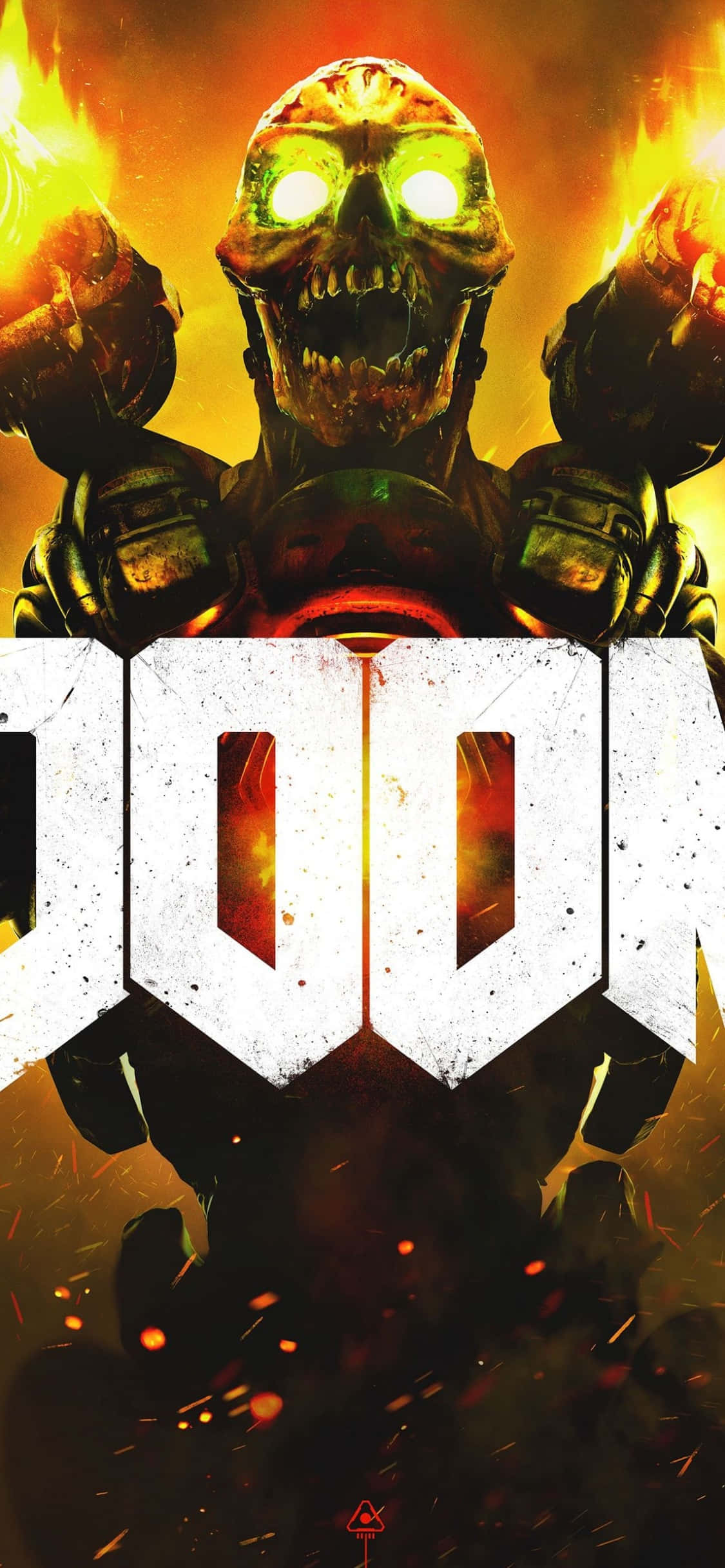 Doom-pelin iPhone Xs -taustakuva Taustakuvat