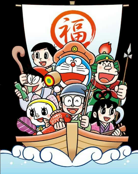 Doraemon ja ystävät aarteenetsintäseikkailu Taustakuvat
