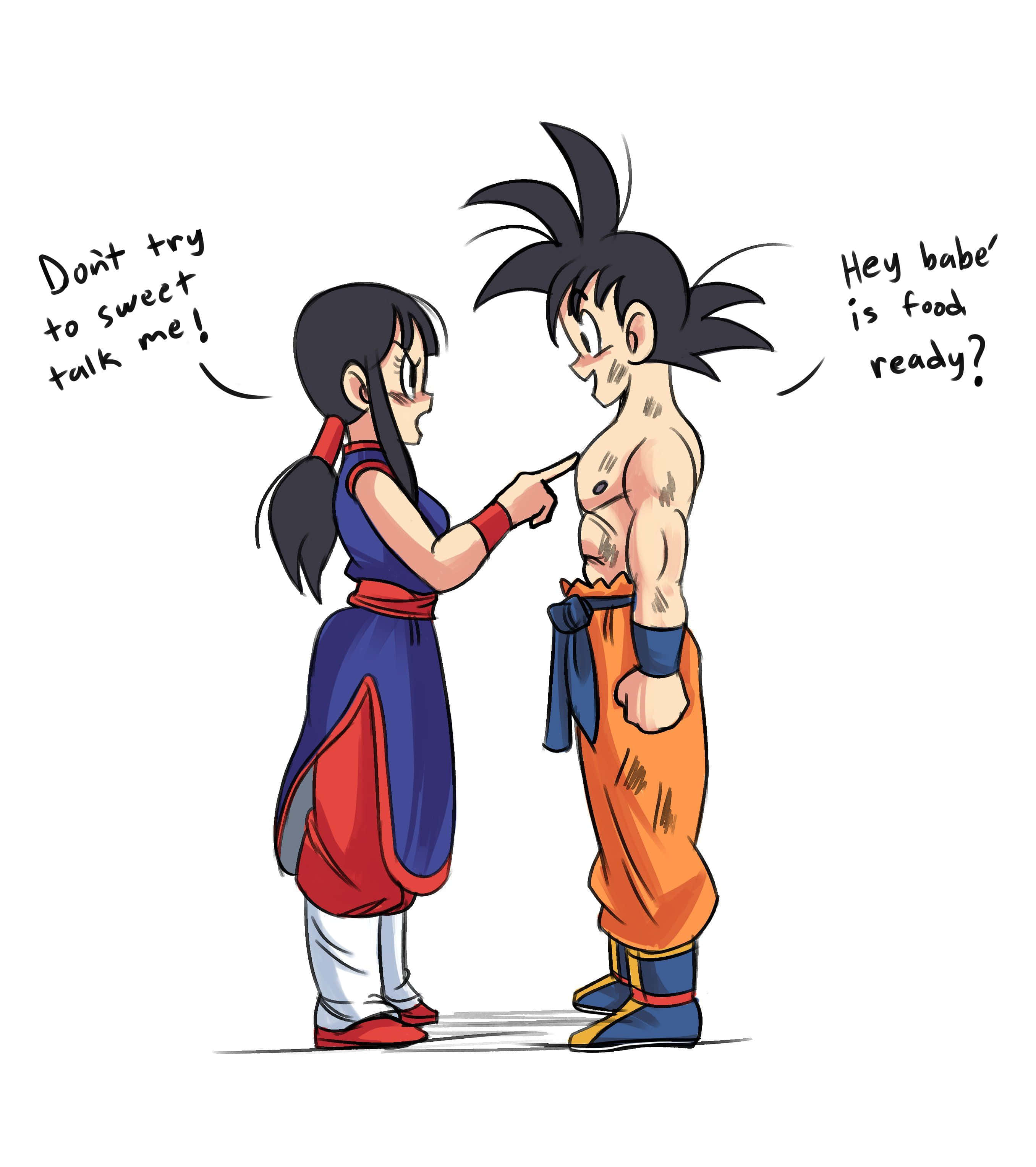 Dragon Ball Gokun ja Chichin keskustelu Taustakuvat