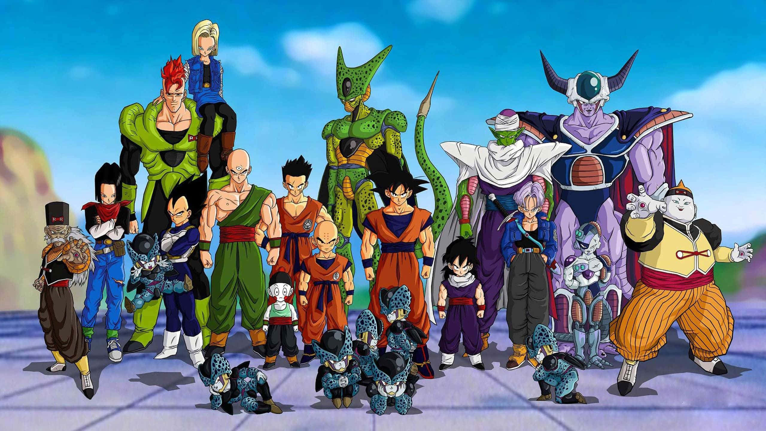 Dragon Ball Superin taistelijat seisovat yhdessä uuden sankarillisen taistelun luvun alkaessa! Taustakuvat
